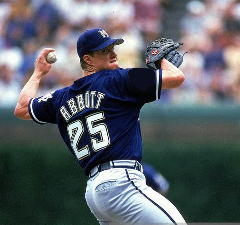 Jim Abbott Milwaukee Brewers 1999 Away Throwback Baseball Stitched Jersey | CTJS1708