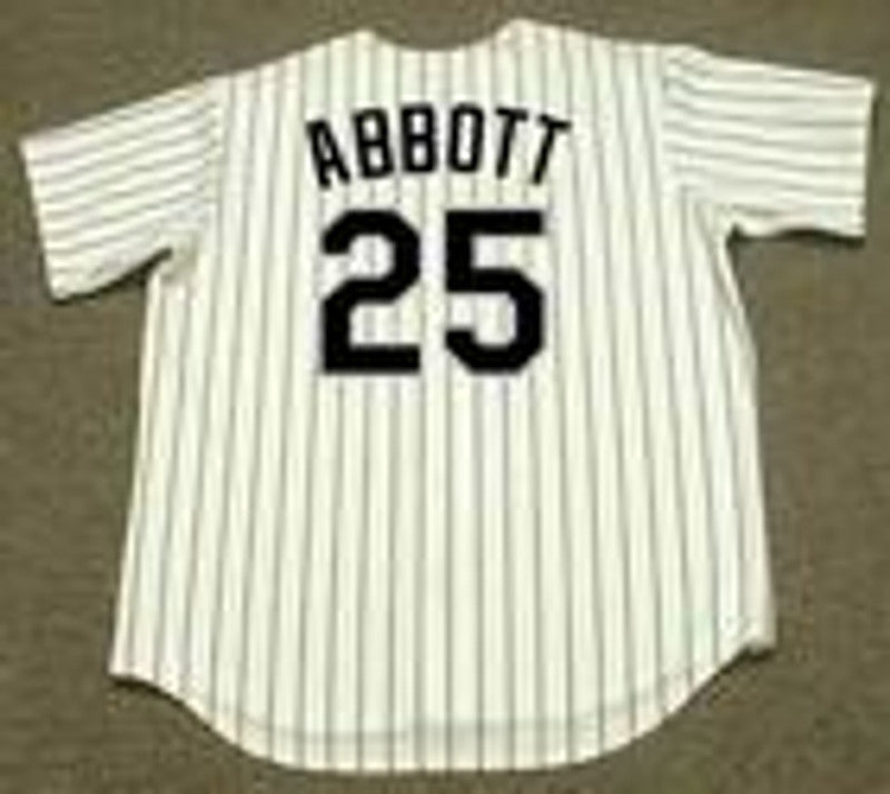 Jim Abbott Chicago White Sox 1998 Home Throwback Baseball Stitched Jersey | CTJS1709