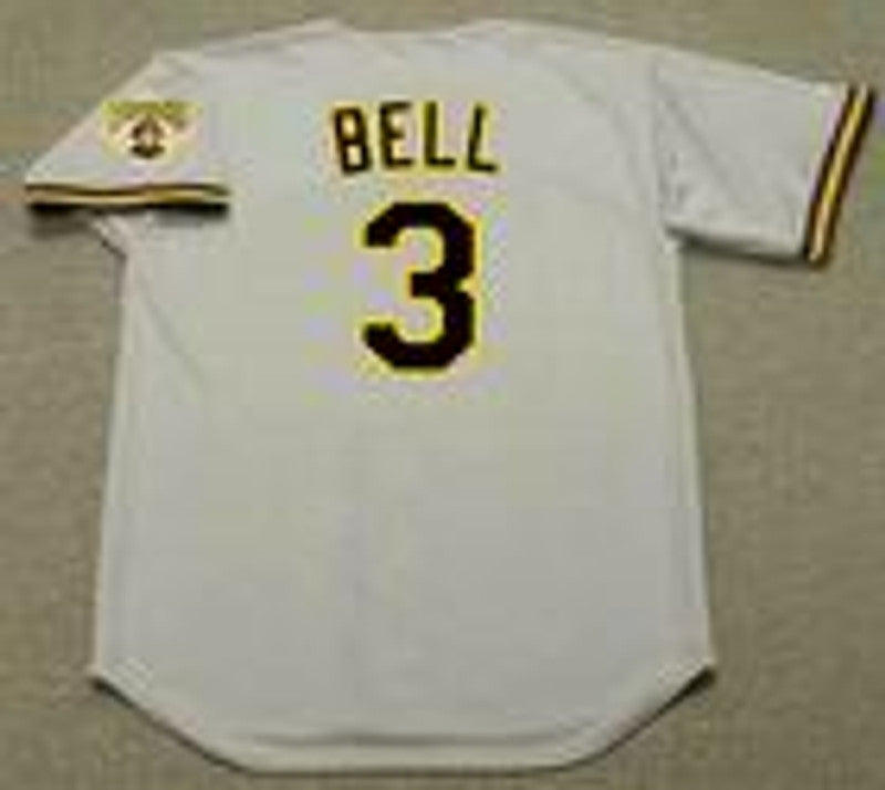 Jay Bell Pittsburgh Pirates 1992 Throwback Away Baseball Stitched Jersey | CTJS1766