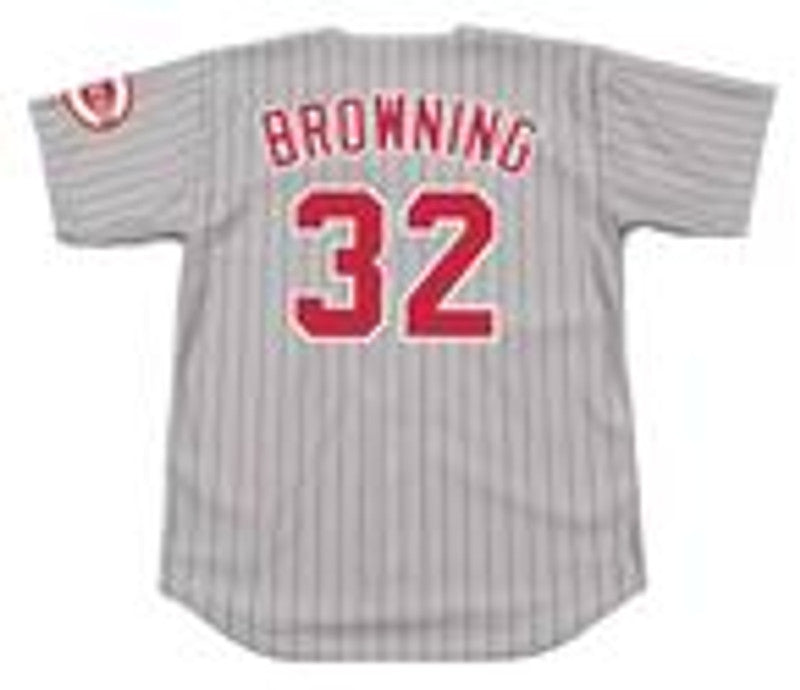 Tom Browning Cincinnati Reds 1993 Throwback Away Baseball Stitched Jersey | CTJS0215