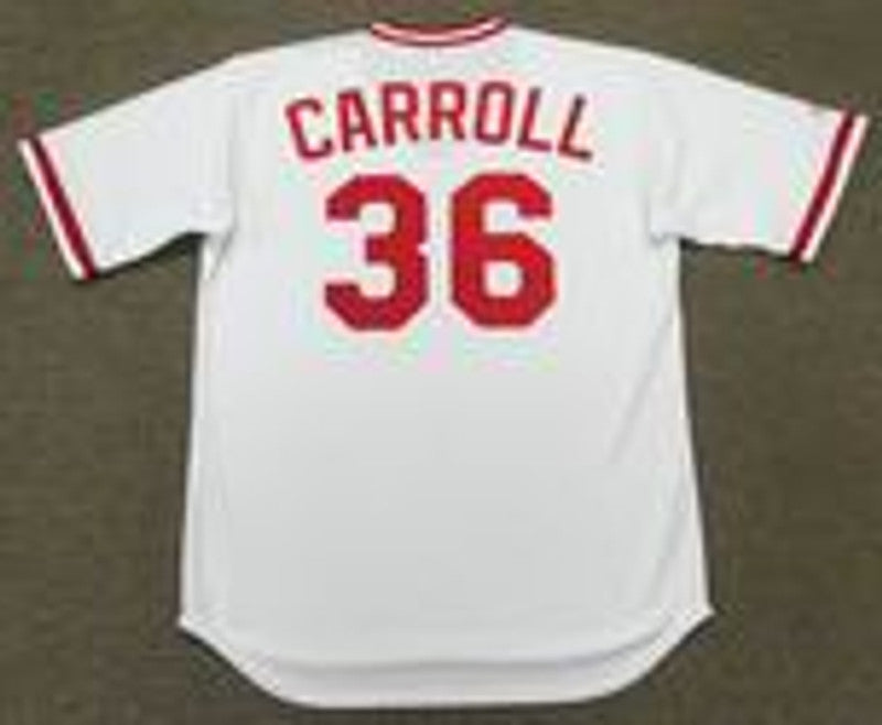 Clay Carroll Cincinnati Reds 1975 Cooperstown Throwback Baseball Stitched Jersey | CTJS2521