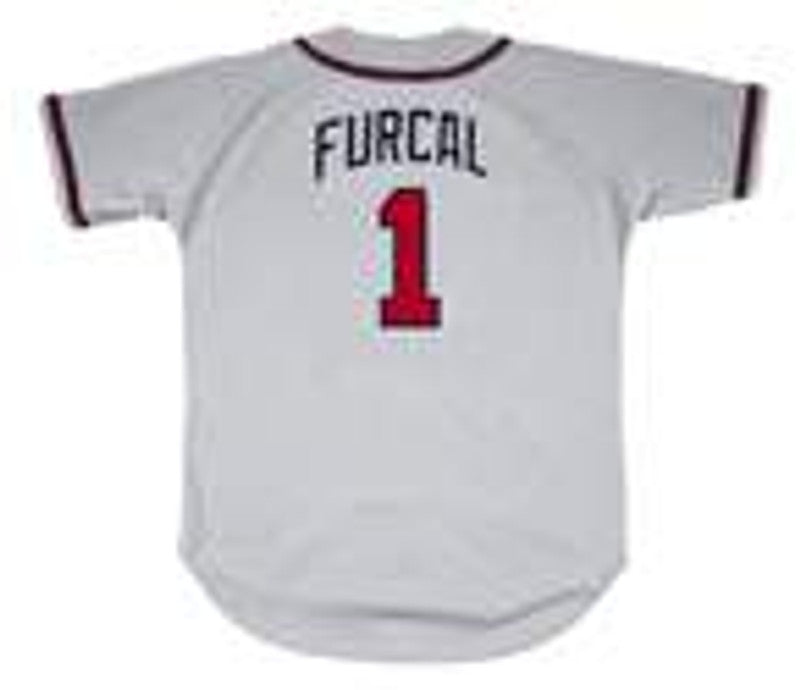 Rafael Furcal Atlanta Braves 2003 Away Throwback Baseball Stitched Jersey | CTJS0773