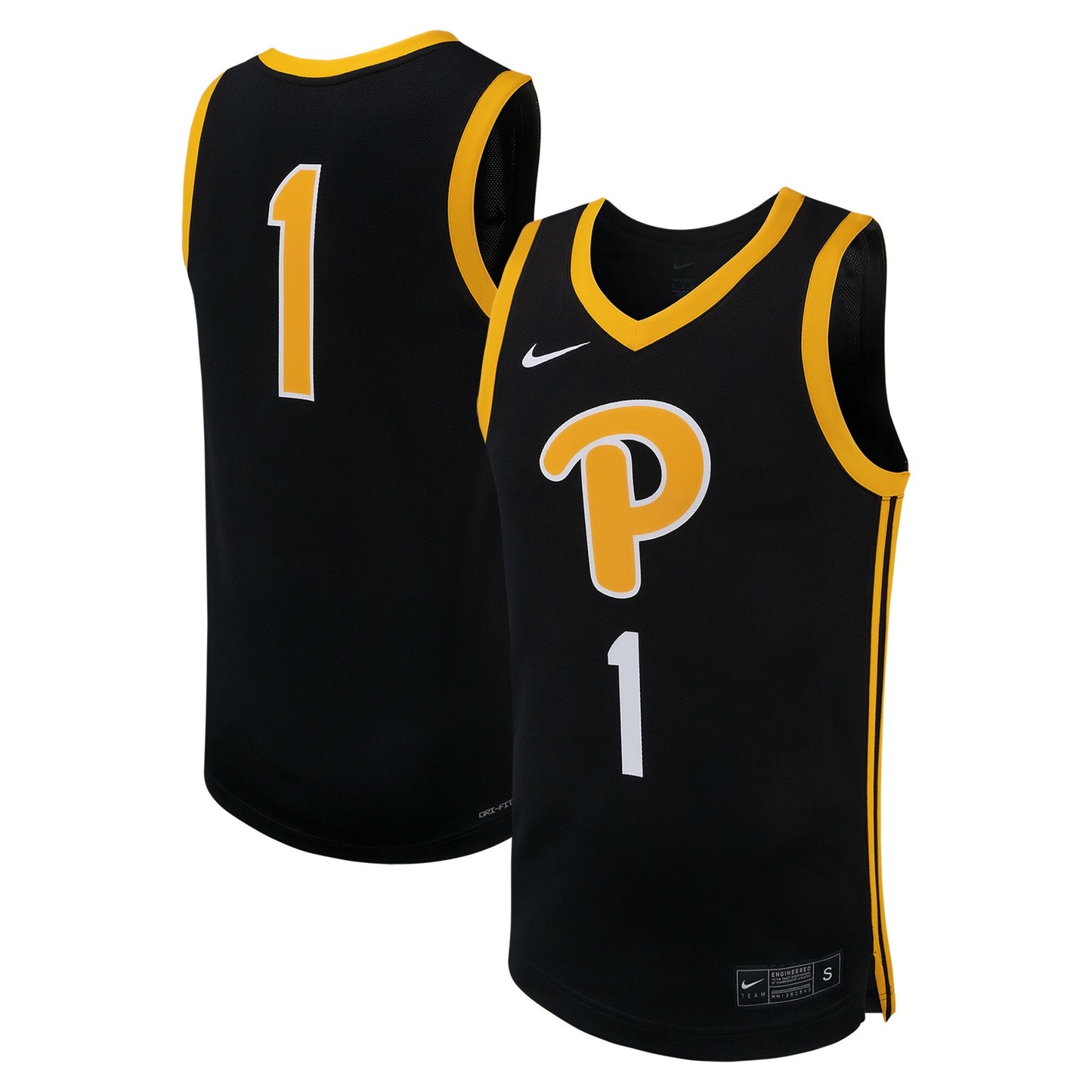 Pitt Panthers Replica Basketball Jersey - Black | Stitched College Jersey TJS72070