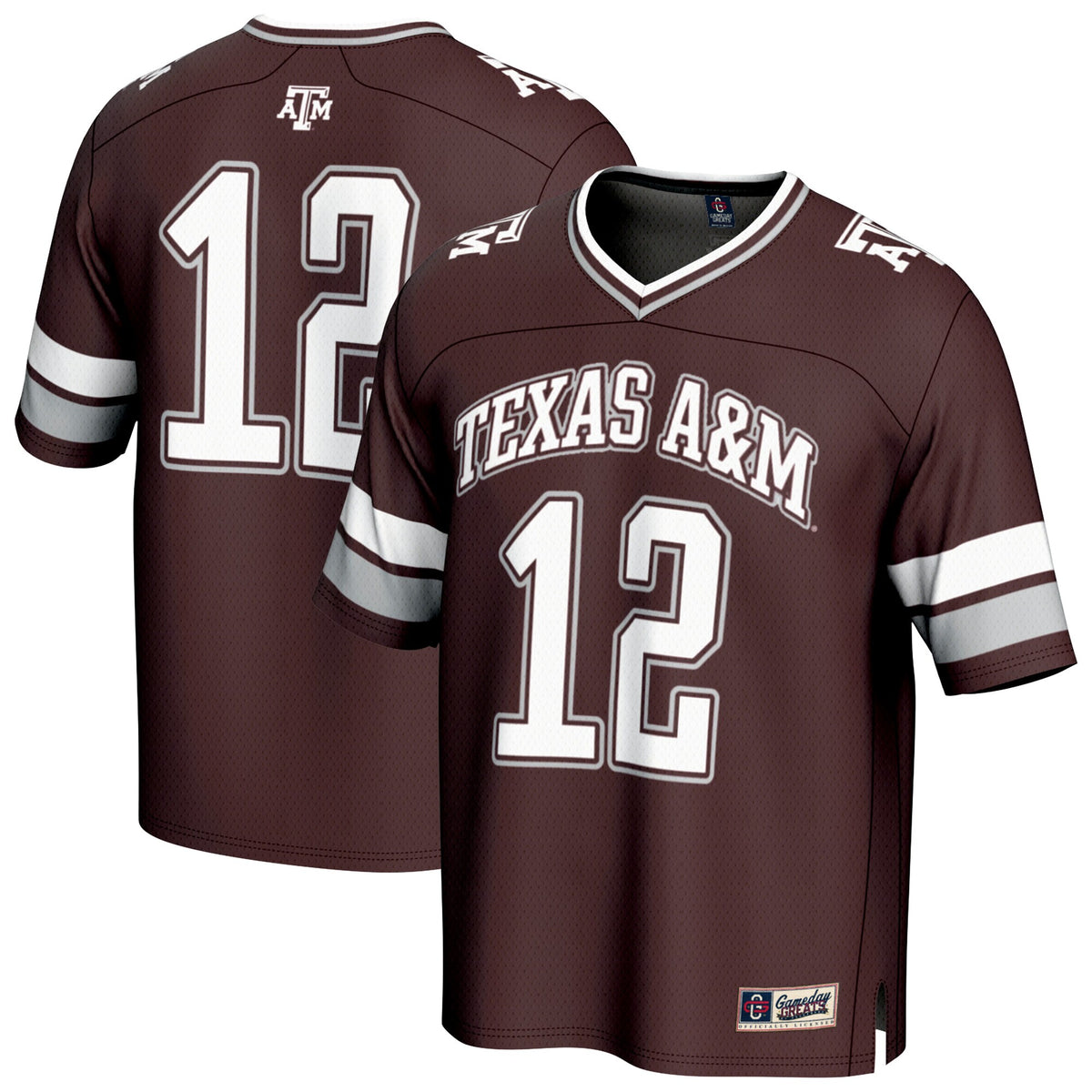 #12 Texas A&M Aggies GameDay Greats Lightweight Collegiate Football Fashion Jersey - Maroon | Stitched College Jersey TJS72163