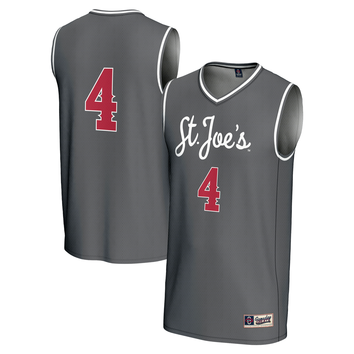 #4 Saint Joseph's Hawks GameDay Greats Unisex Lightweight Basketball Fashion Jersey - Gray | Stitched College Jersey TJS72268