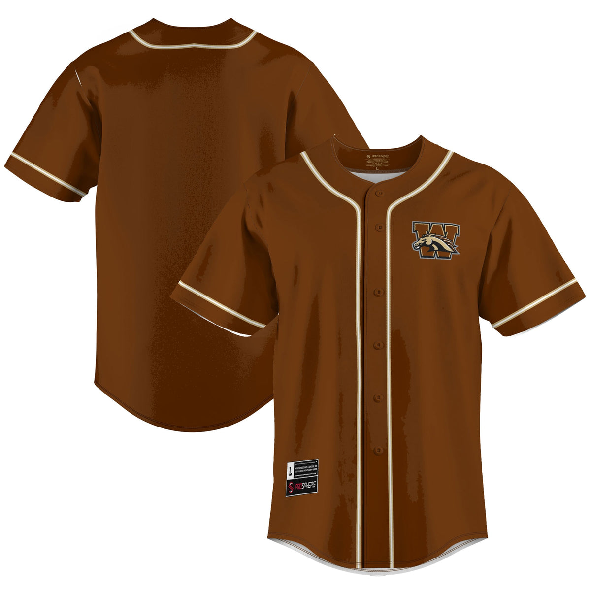 Western Michigan Broncos GameDay Greats Lightweight Baseball Jersey - Brown | Stitched College Jersey TJS72211