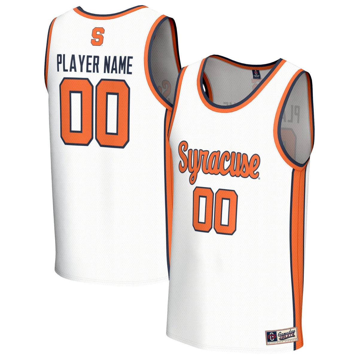 Syracuse Orange GameDay Greats Unisex Lightweight Collegiate Women's Basketball Pick-A-Player Fashion Jersey - White | Stitched College Jersey TJS72305