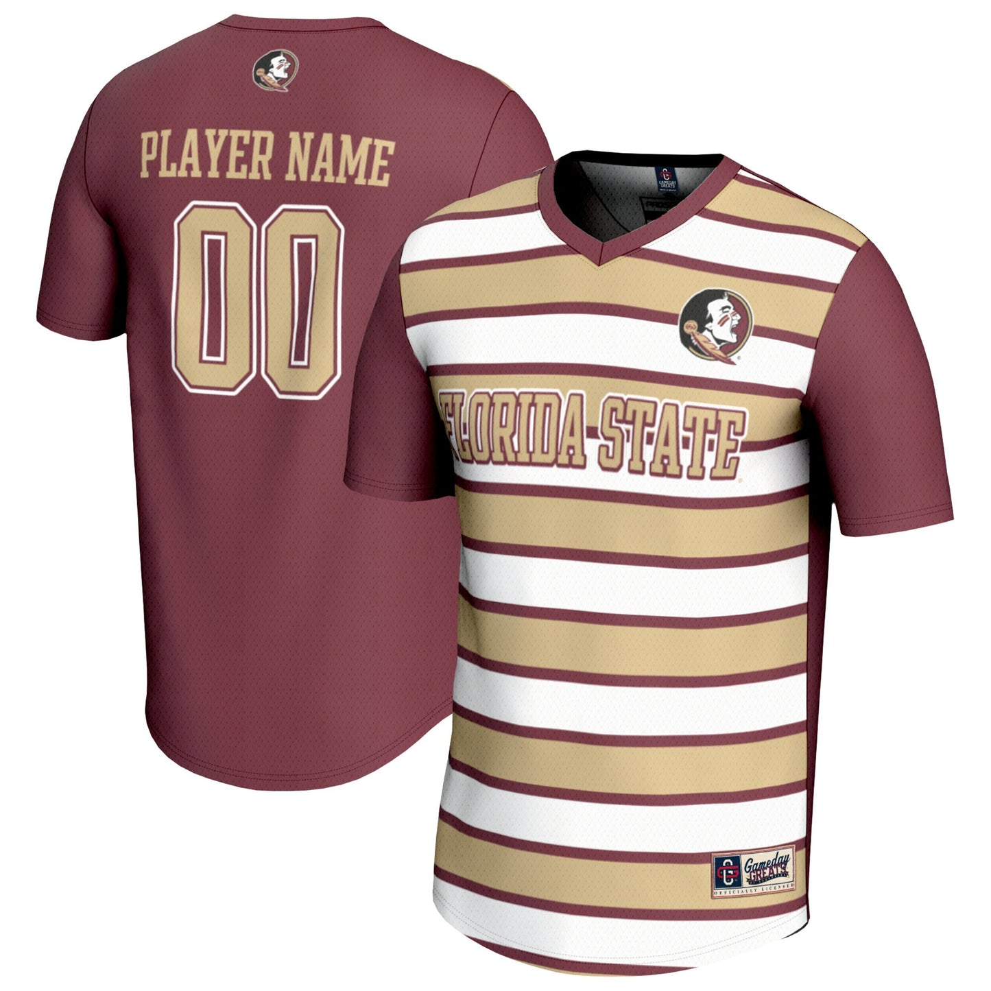 Florida State Seminoles GameDay Greats Unisex Pick-A-Player Collegiate Women's Soccer Lightweight Fashion Jersey - Garnet/Gold | Stitched College Jersey TJS72519
