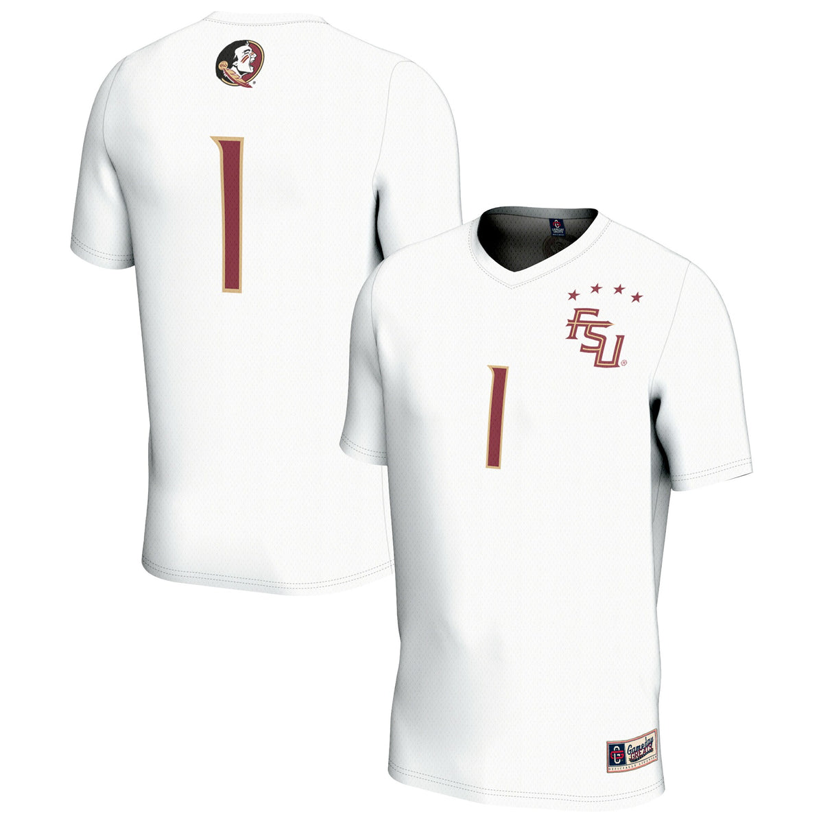 #1 Florida State Seminoles GameDay Greats Unisex Lightweight Collegiate Soccer Fashion Jersey - White | Stitched College Jersey TJS72606