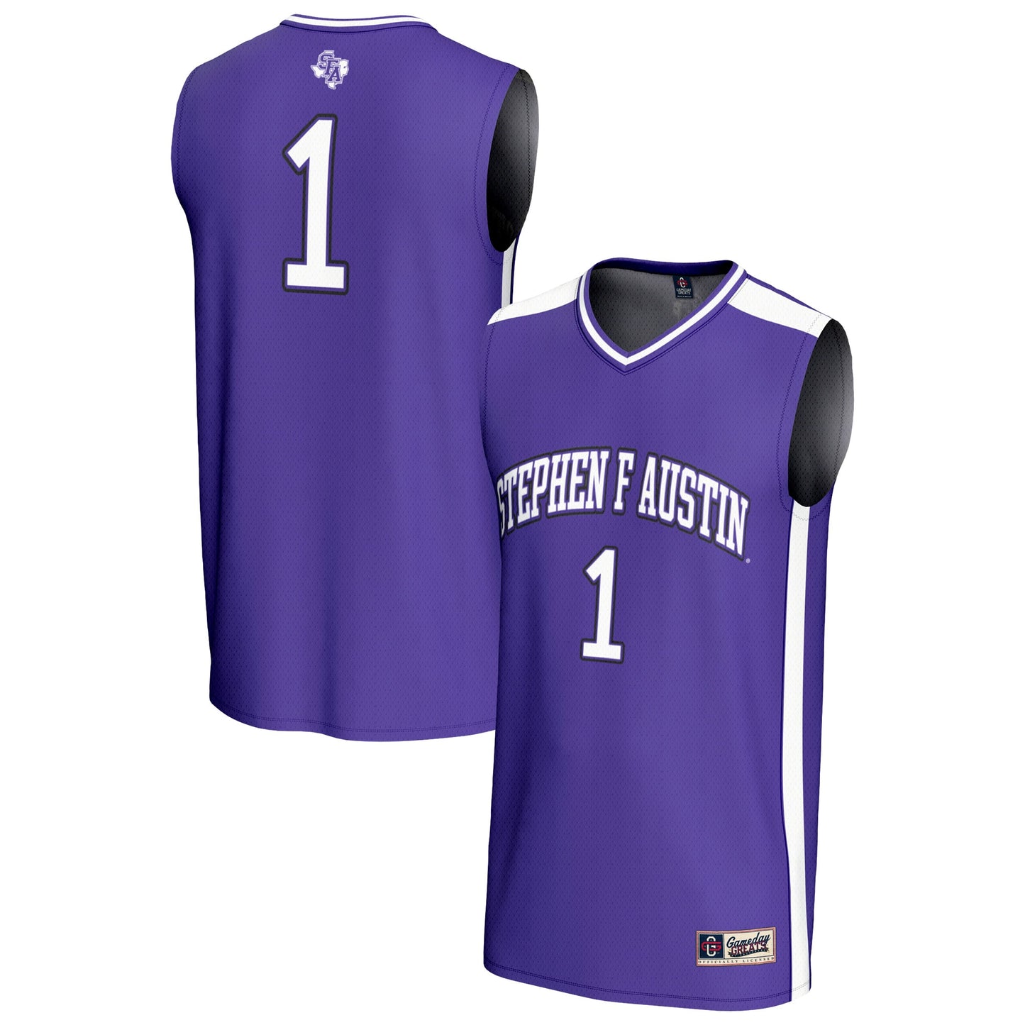 #1 Stephen F Austin Lumberjacks GameDay Greats Unisex Lightweight Basketball Fashion Jersey - Purple | Stitched College Jersey TJS72359