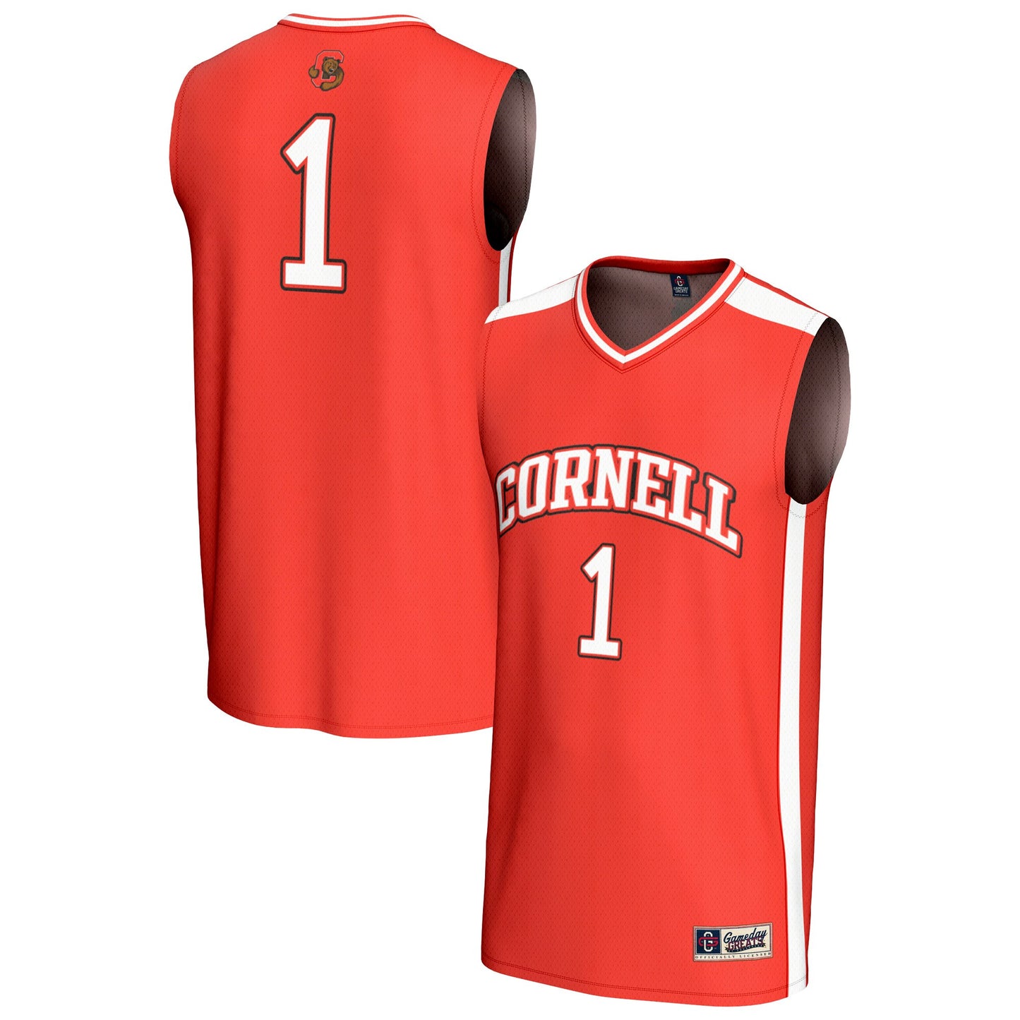 #1 Cornell Big Red GameDay Greats Unisex Lightweight Collegiate Basketball Fashion Jersey - Red | Stitched College Jersey TJS72488
