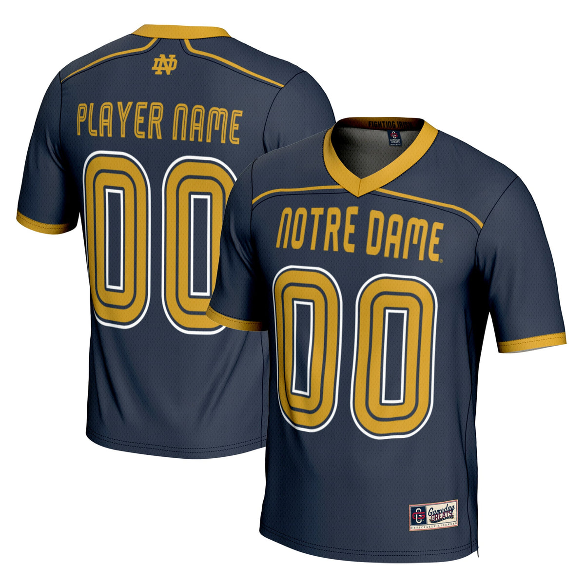 Notre Dame Fighting Irish GameDay Greats Lacrosse Lightweight Jersey - Navy | Stitched College Jersey TJS72480