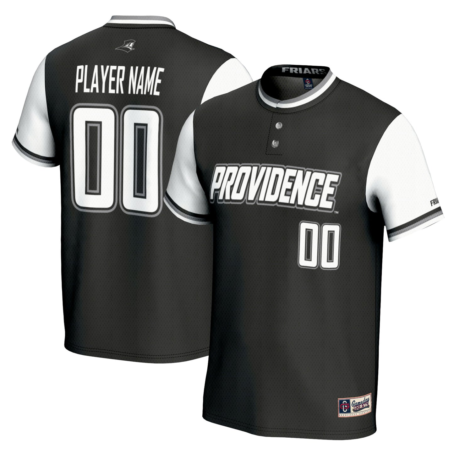 Providence Friars GameDay Greats Unisex Pick-A-Player Softball Lightweight Jersey - Black | Stitched College Jersey TJS72415