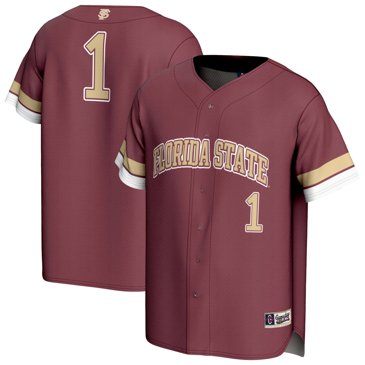 #1 Florida State Seminoles GameDay Greats Unisex Lightweight Collegiate Baseball Fashion Jersey - Garnet | Stitched College Jersey TJS72594