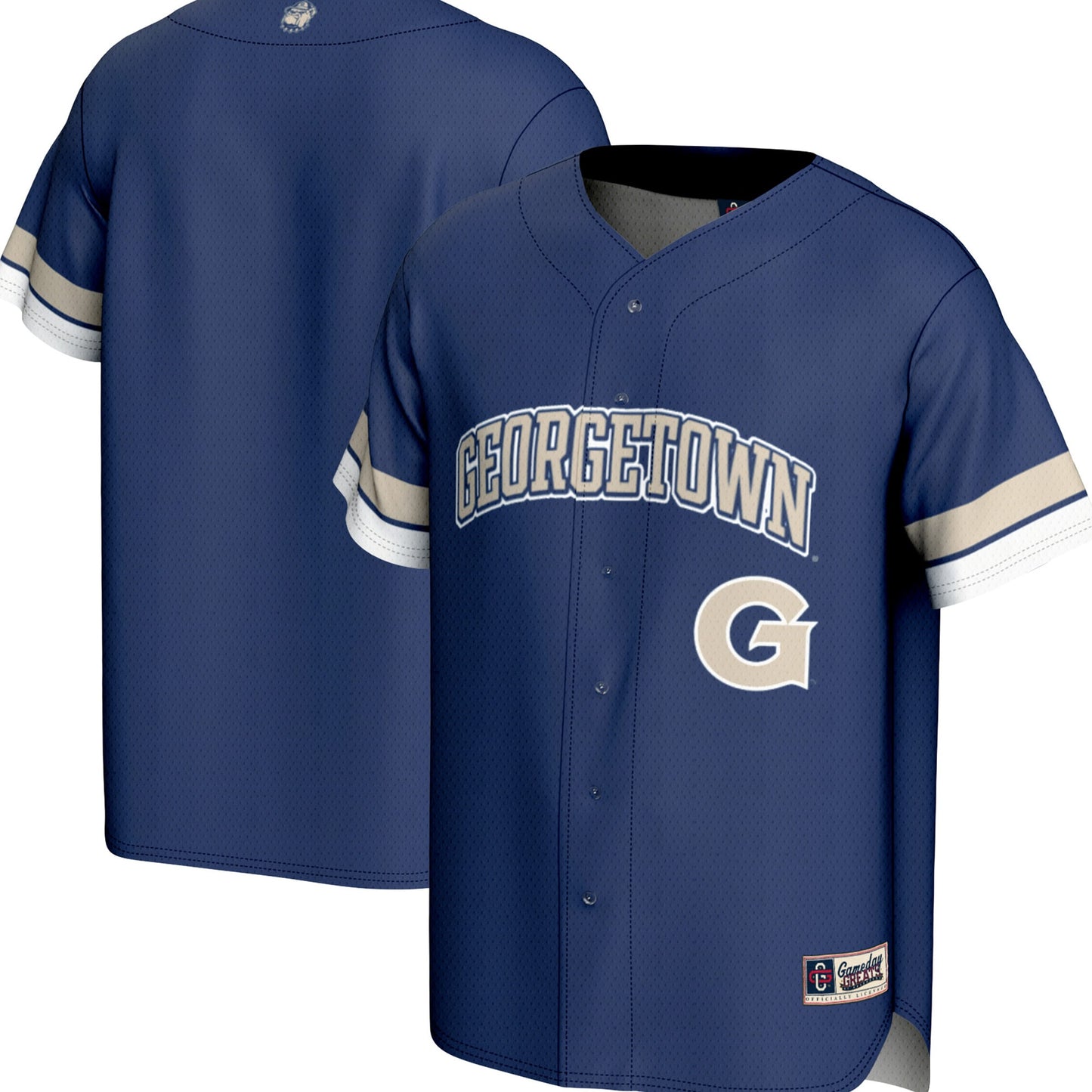 Georgetown Hoyas GameDay Greats Spirit Baseball Jersey - Navy | Stitched College Jersey TJS72473