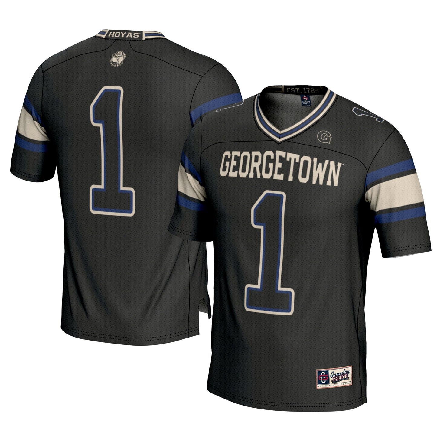 #1 Georgetown Hoyas GameDay Greats Football Jersey - Cardinal | Stitched College Jersey TJS72374