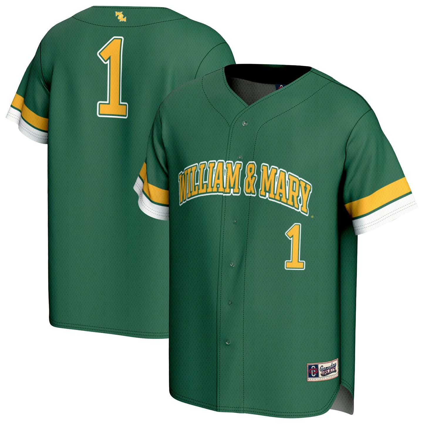 William & Mary Tribe GameDay Greats Unisex Pick-A-Player Baseball Fashion Jersey - Green | Stitched College Jersey TJS72467