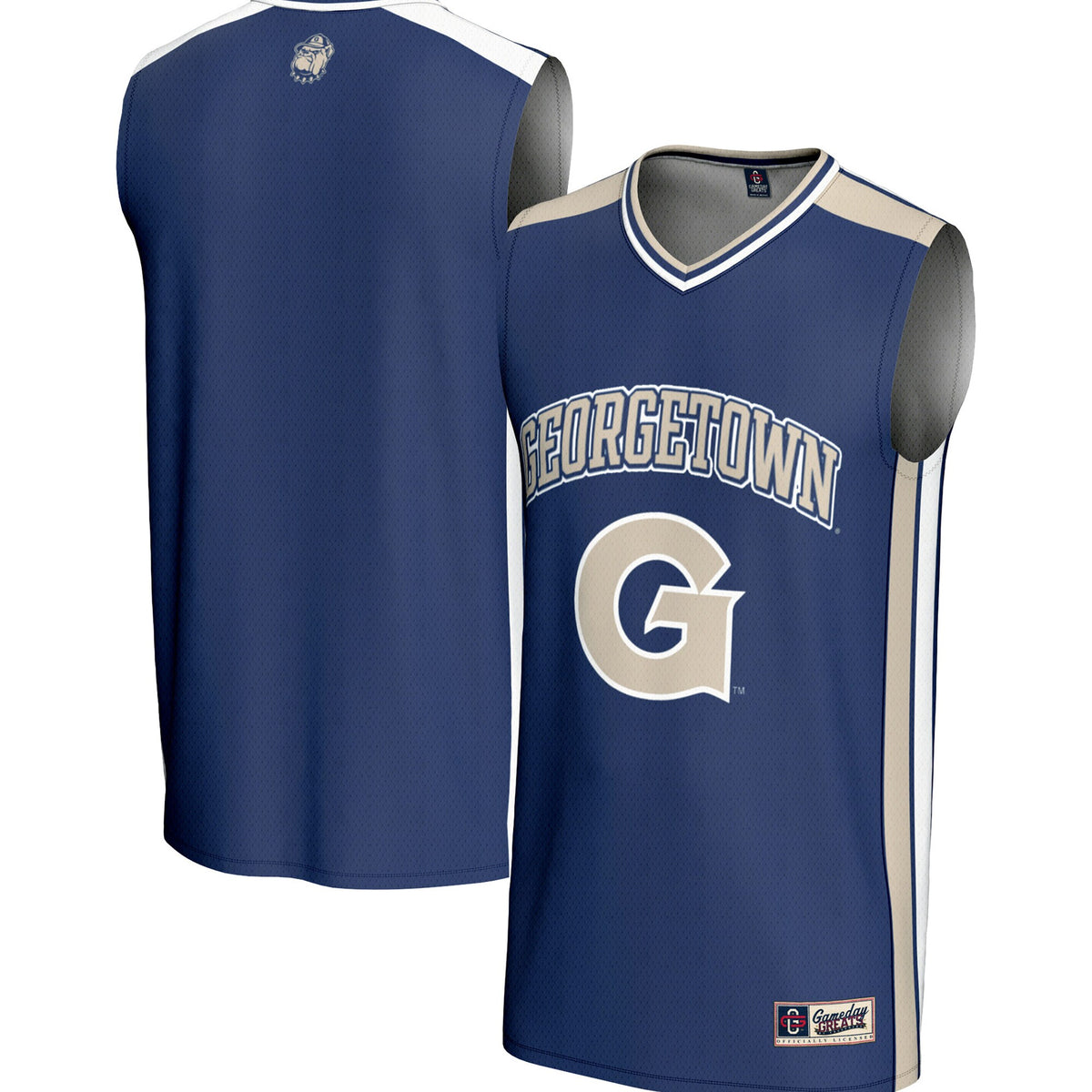 Georgetown Hoyas GameDay Greats Spirit Basketball Jersey - Navy | Stitched College Jersey TJS72393