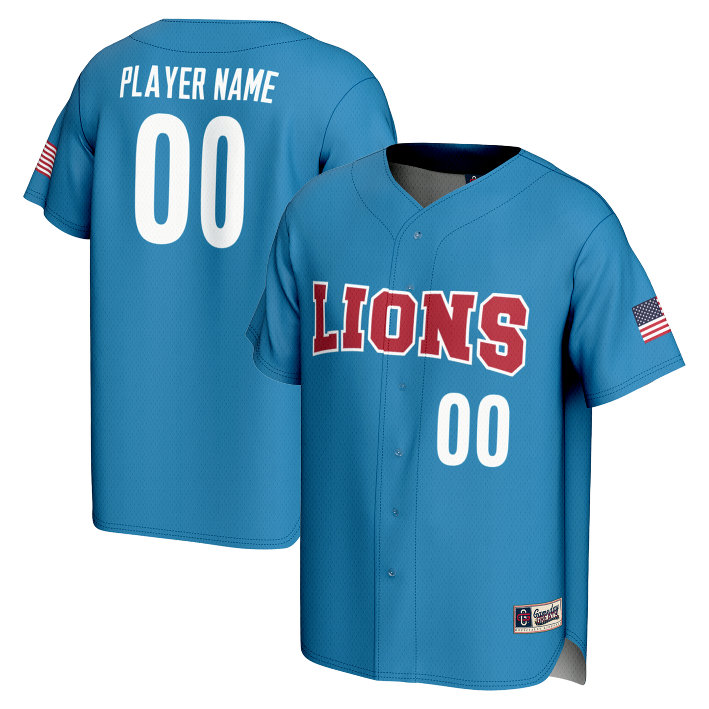 Loyola Marymount Lions GameDay Greats Pick-A-Player Lightweight Baseball Jersey - Blue | Stitched College Jersey TJS73007