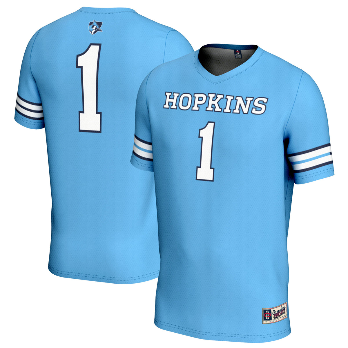 #1 Johns Hopkins Blue Jays GameDay Greats Unisex Lightweight Women's Lacrosse Jersey - Light Blue | Stitched College Jersey TJS72783