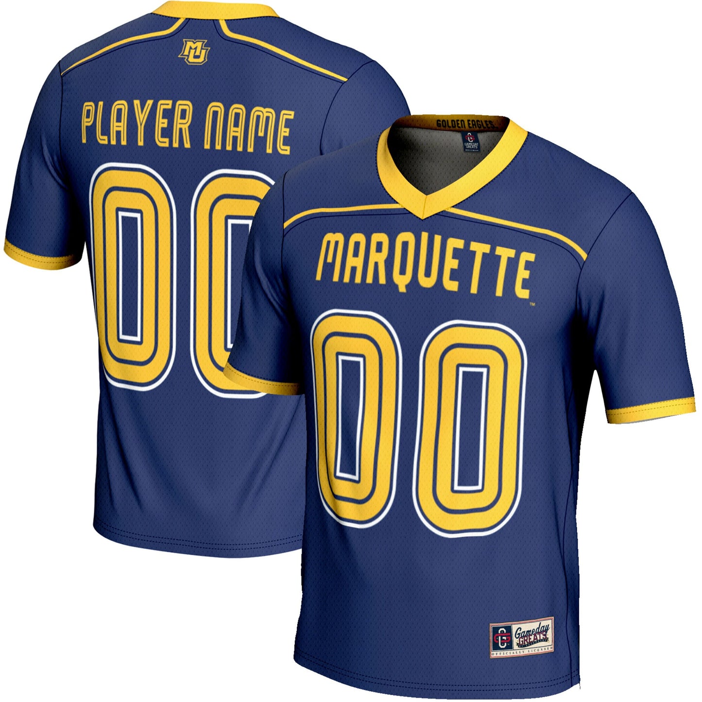 Marquette Golden Eagles GameDay Greats Pick-A-Player Lightweight Lacrosse Jersey - Navy | Stitched College Jersey TJS72863