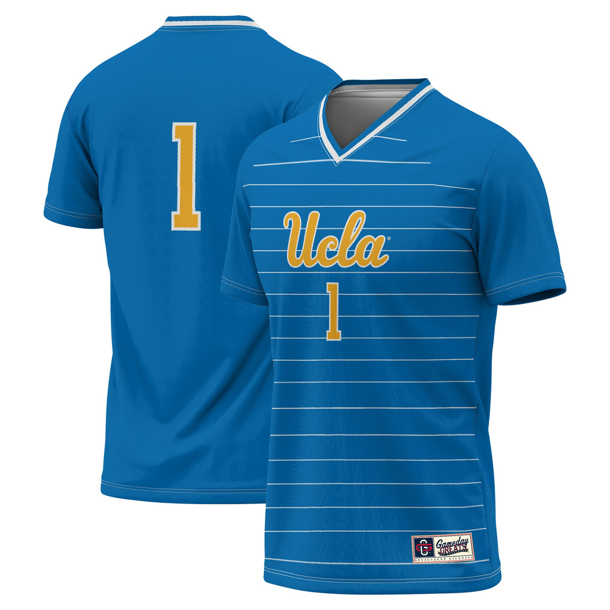 #1 UCLA Bruins GameDay Greats Lightweight Soccer Fashion Jersey - Blue | Stitched College Jersey TJS72746