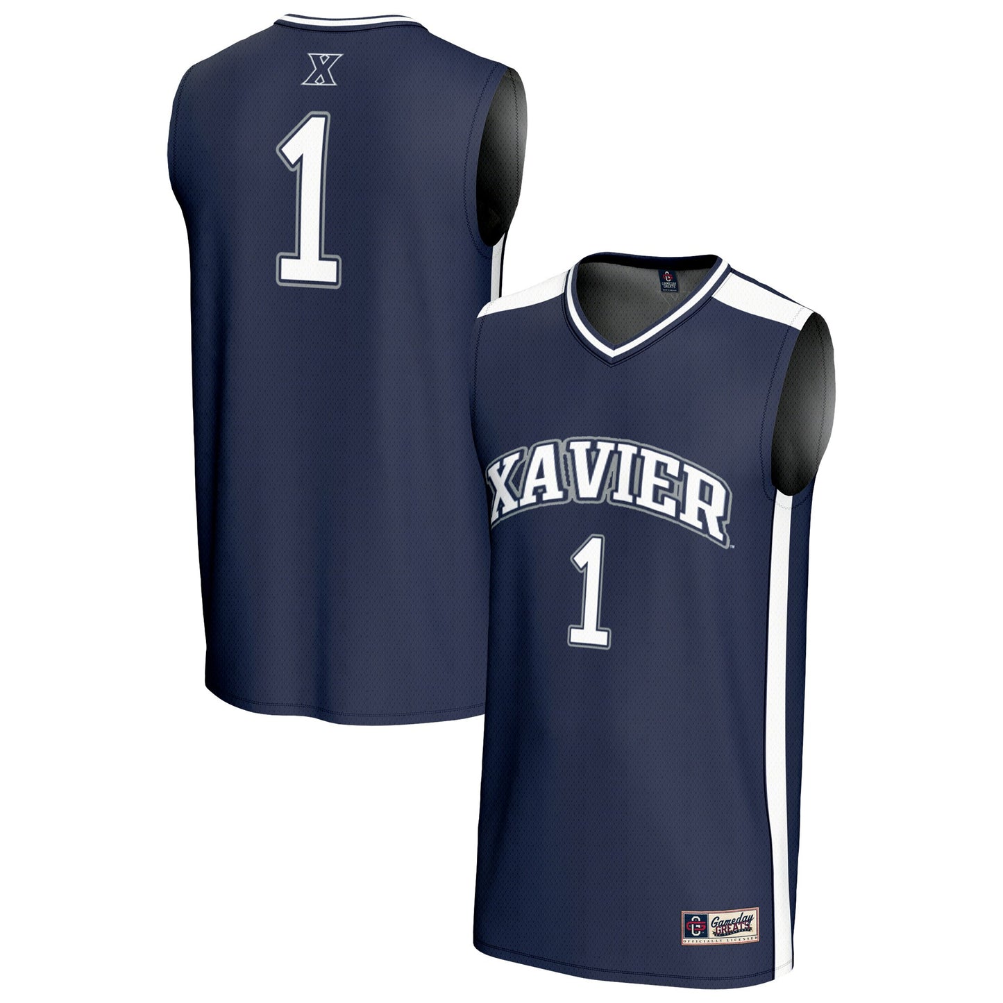 #1 Xavier Musketeers GameDay Greats Unisex Lightweight Basketball Fashion Jersey - Navy | Stitched College Jersey TJS72938
