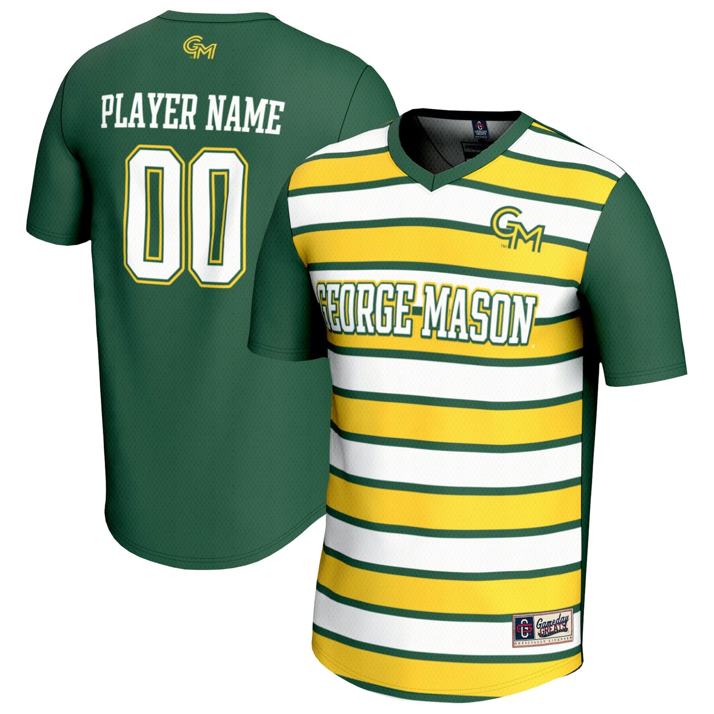 George Mason Patriots GameDay Greats Unisex Pick-A-Player Collegiate Women's Soccer Lightweight Fashion Jersey - Green | Stitched College Jersey TJS72856
