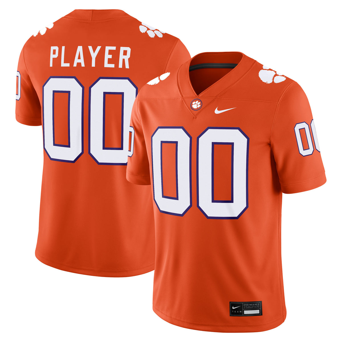 Clemson Tigers Pick-A-Player Game Jersey - Orange | Stitched College Jersey TJS72752