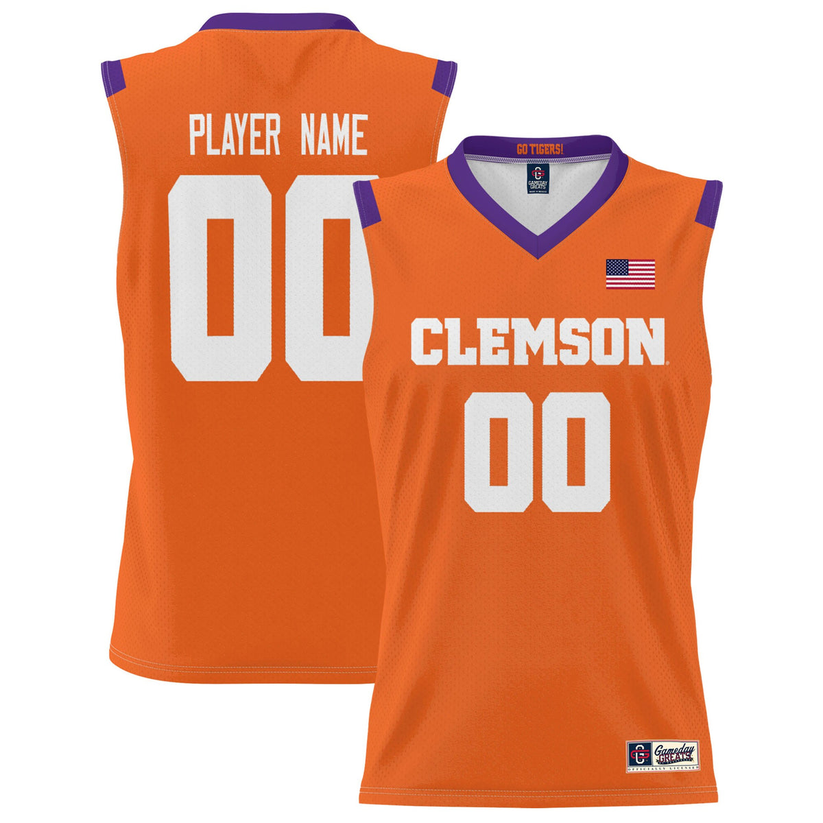 Clemson Tigers GameDay Greats Youth Pick-A-Player Lightweight Men's Basketball Jersey - Orange | Stitched College Jersey TJS72626