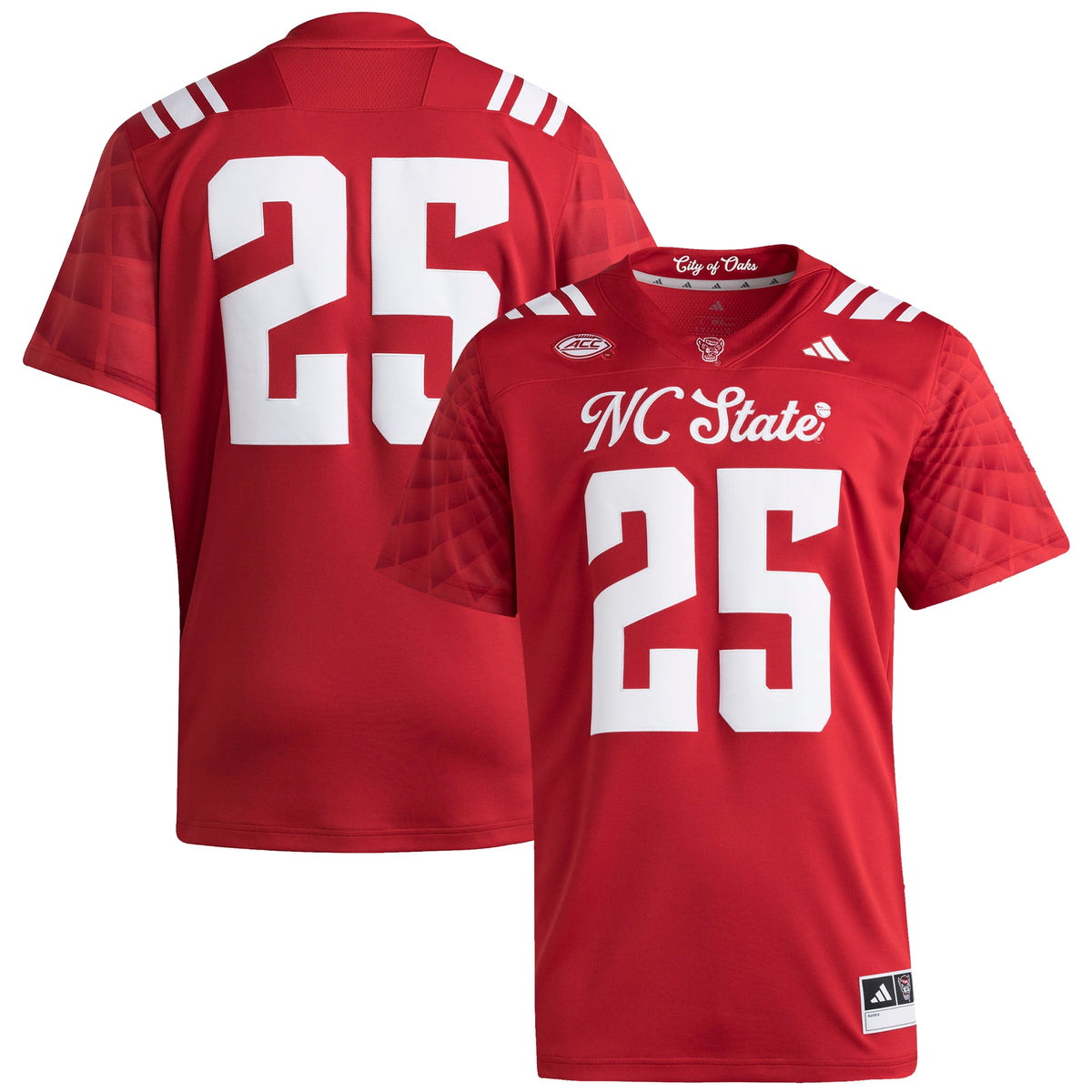#25 NC State Wolfpack Premier Strategy Jersey - Red | Stitched College Jersey TJS73063
