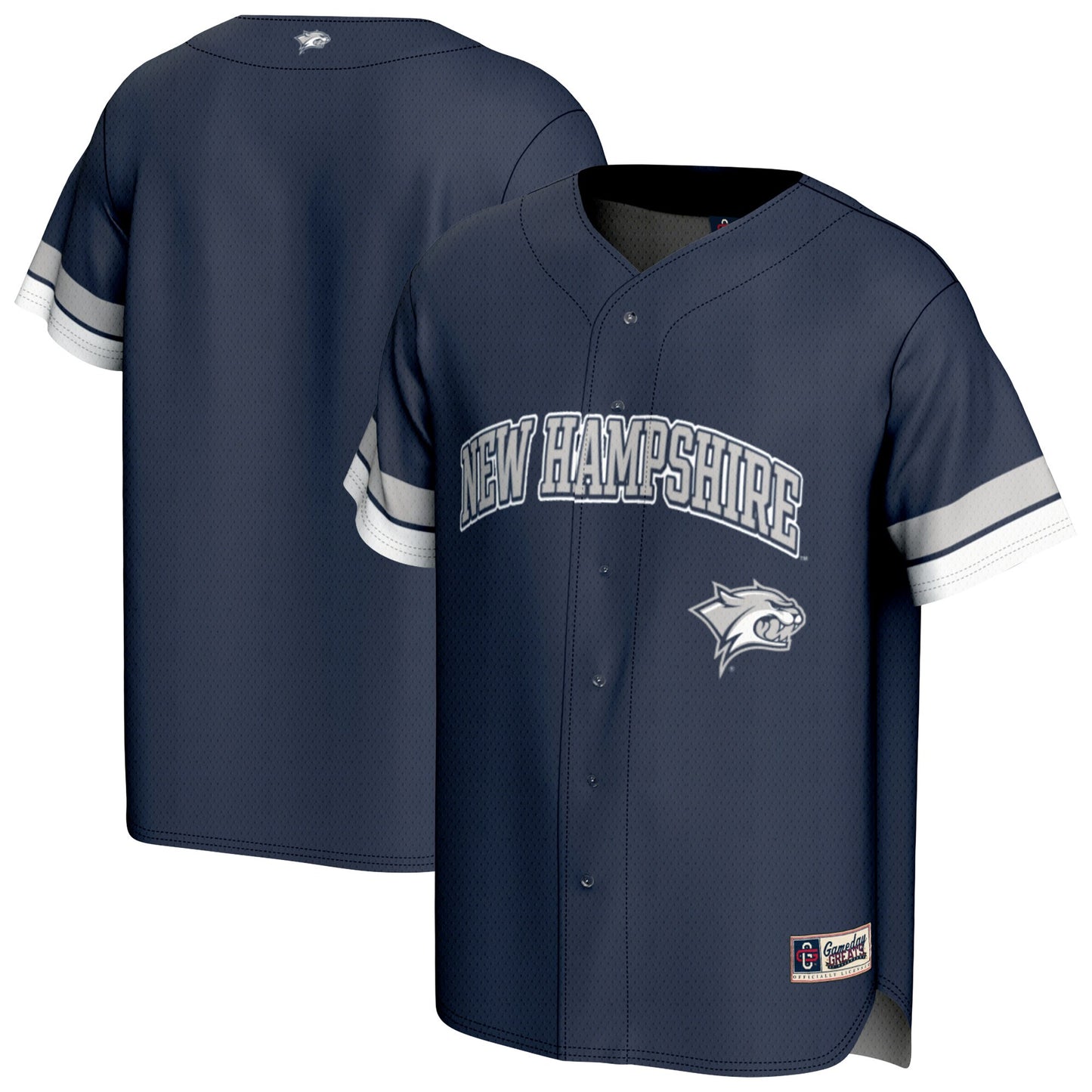 New Hampshire Wildcats GameDay Greats Unisex Spirit Baseball Jersey - Navy | Stitched College Jersey TJS73120