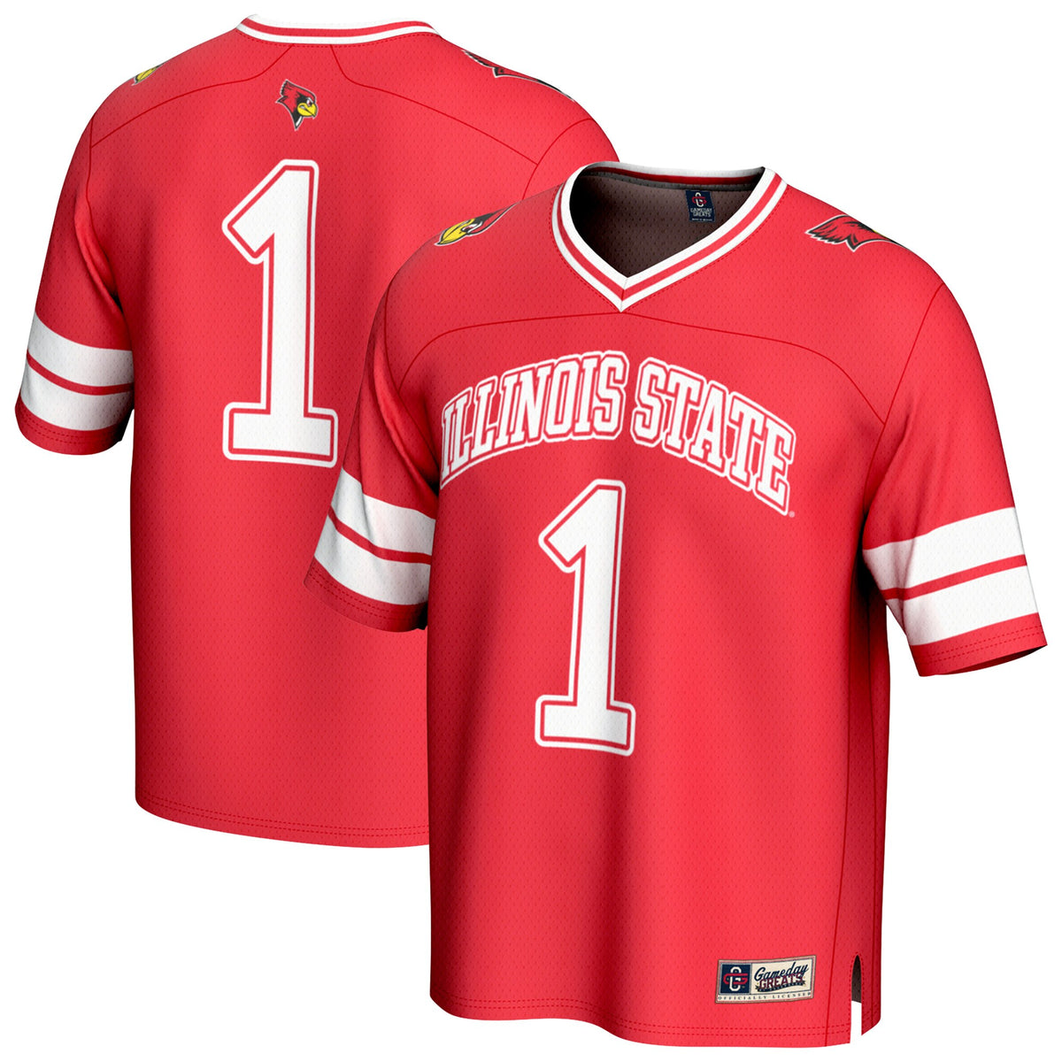 #1 Illinois State Redbirds GameDay Greats Unisex Lightweight Collegiate Football Fashion Jersey - Red | Stitched College Jersey TJS73050