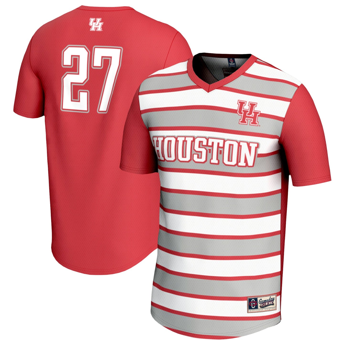#27 Houston Cougars GameDay Greats Unisex Lightweight Soccer Fashion Jersey - Red | Stitched College Jersey TJS73168