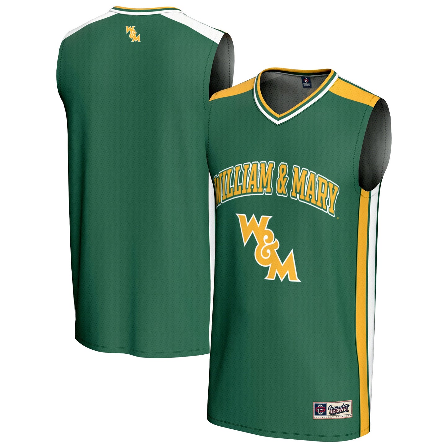 William & Mary Tribe GameDay Greats Basketball Jersey - Green | Stitched College Jersey TJS73140