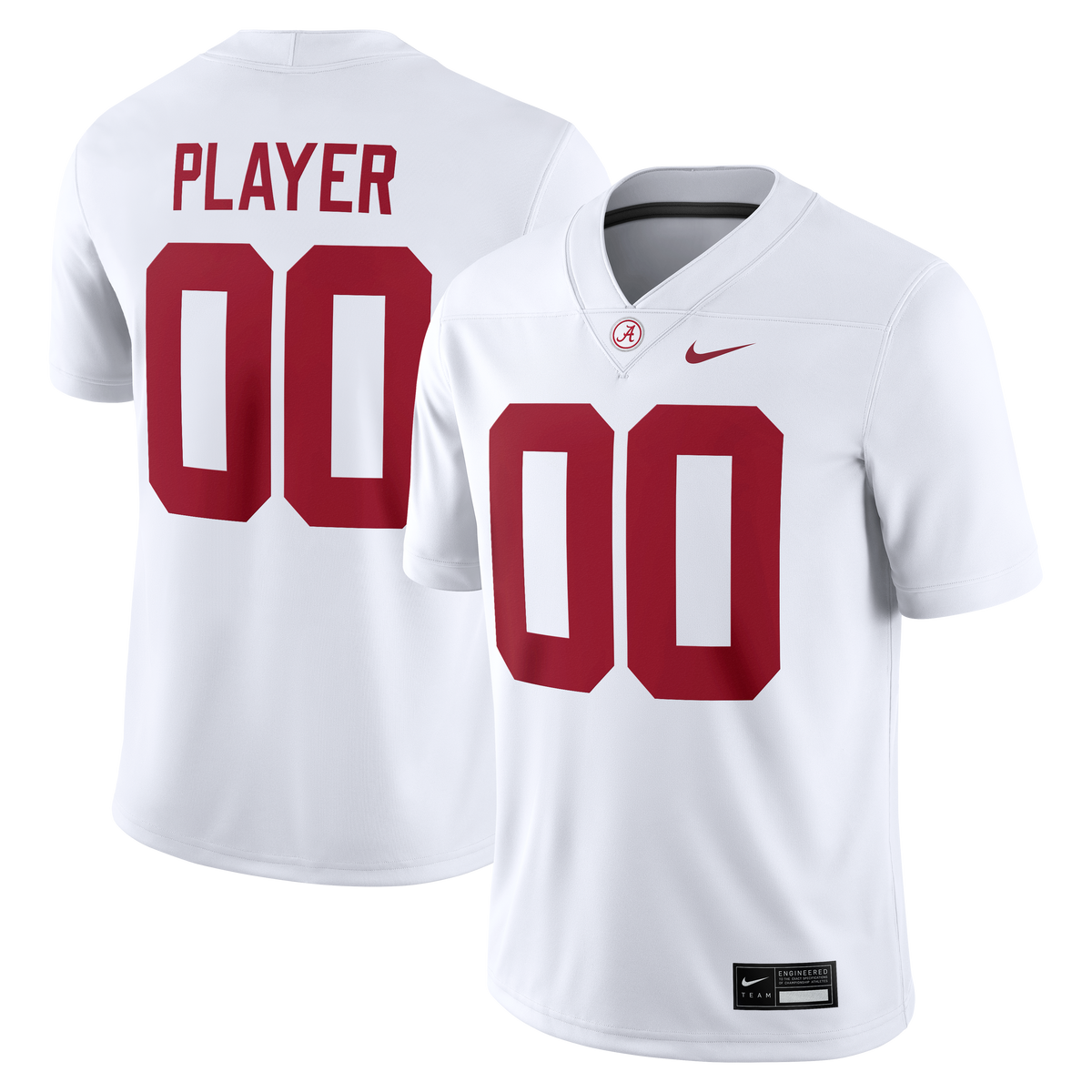 Alabama Crimson Tide Pick-A-Player Game Jersey - White | Stitched College Jersey TJS73434