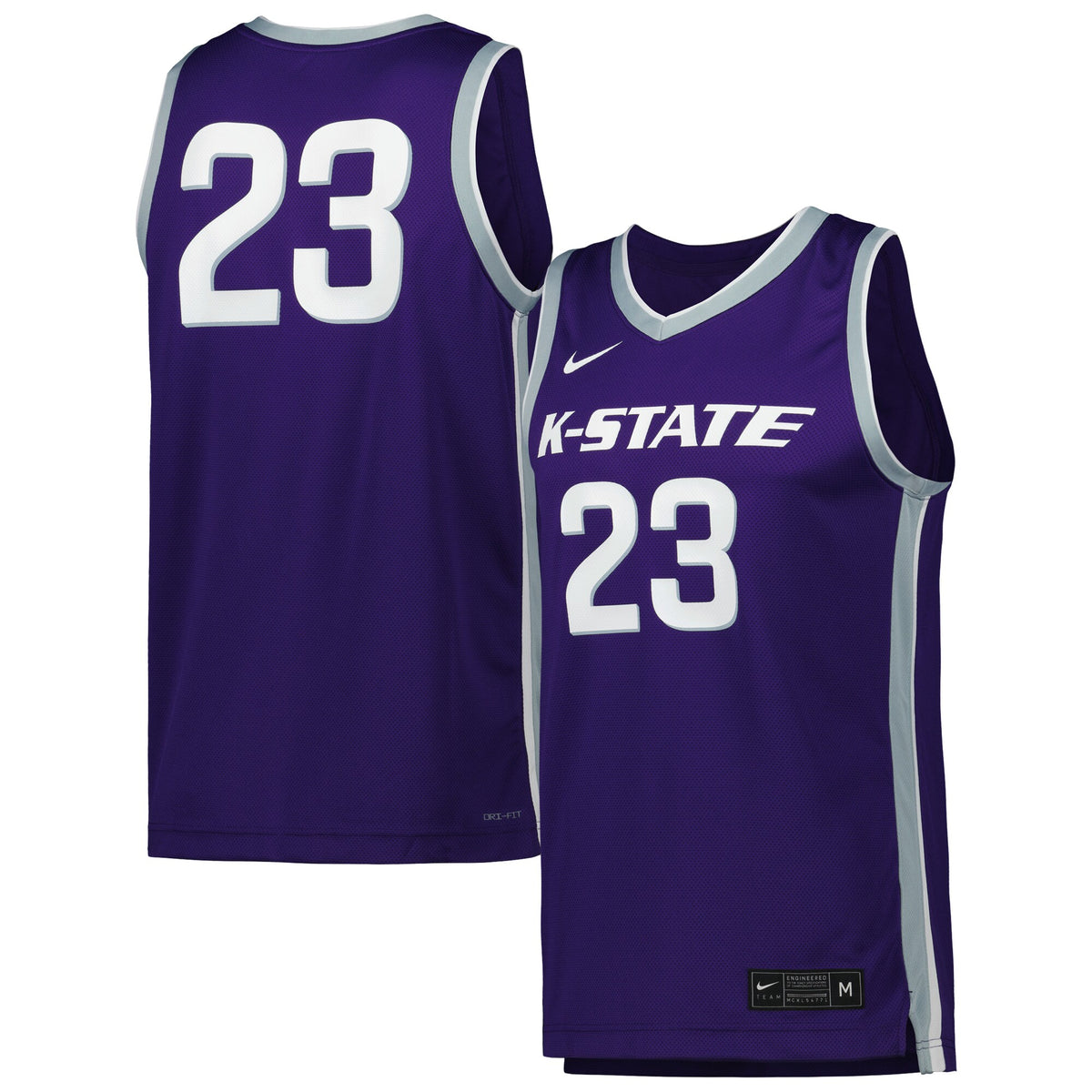 #23 Kansas State Wildcats Replica Basketball Jersey - Purple | Stitched College Jersey TJS73513