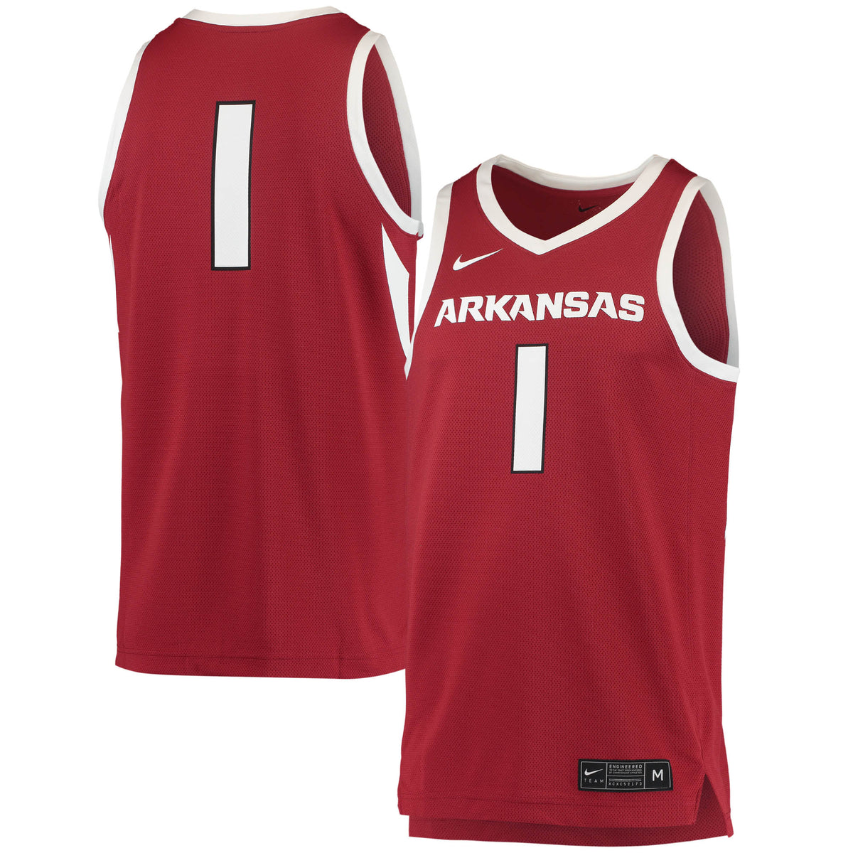 #1 Arkansas Razorbacks Replica Jersey - Crimson | Stitched College Jersey TJS73584
