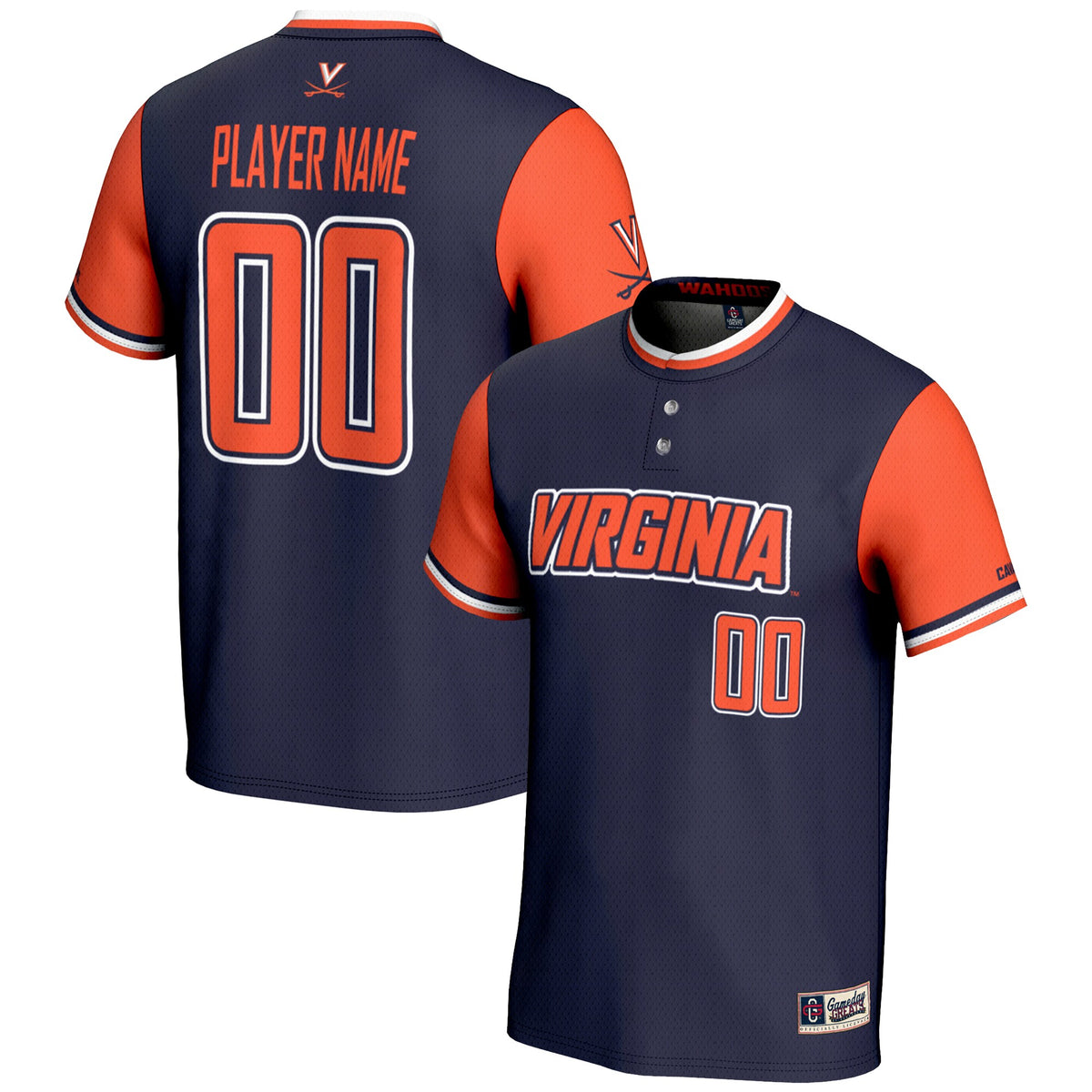 Virginia Cavaliers GameDay Greats Unisex Pick-A-Player Lightweight Softball Jersey - Navy | Stitched College Jersey TJS73575