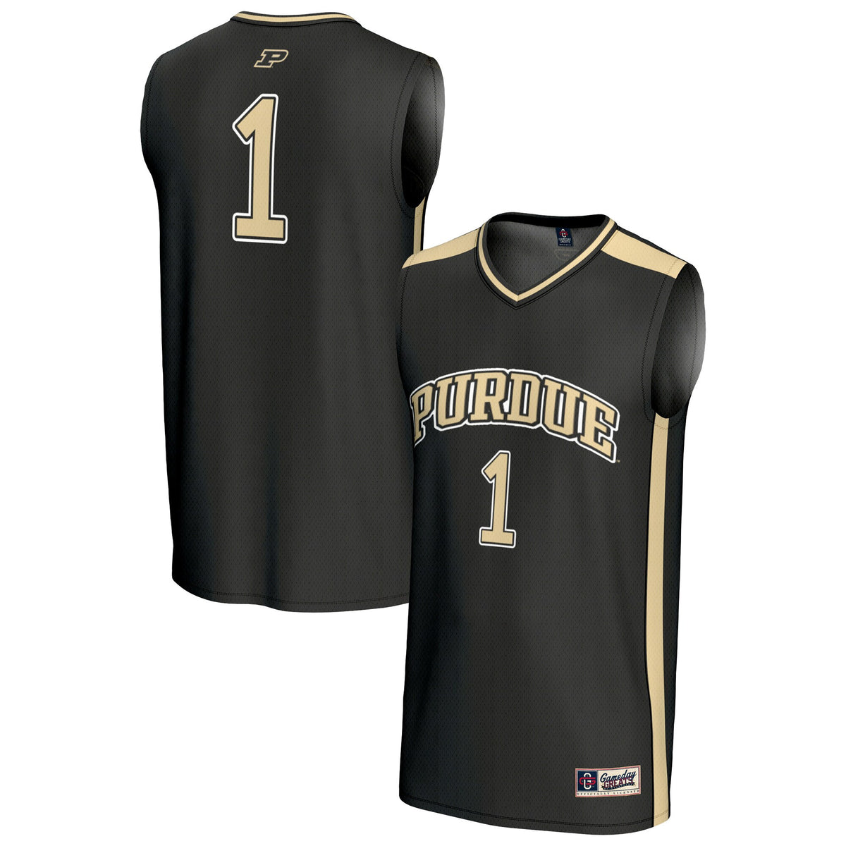 #1 Purdue Boilermakers GameDay Greats Unisex Lightweight Collegiate Basketball Fashion Jersey - Black | Stitched College Jersey TJS73749