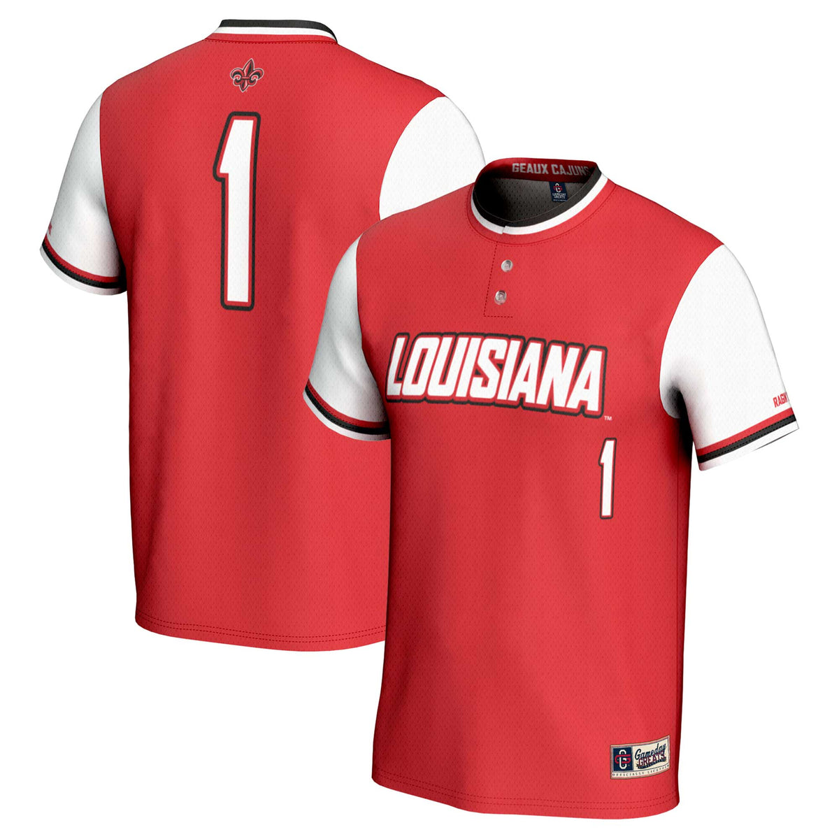 #1 Louisiana Ragin' Cajuns GameDay Greats Unisex Lightweight Softball Jersey - Cardinal | Stitched College Jersey TJS73640
