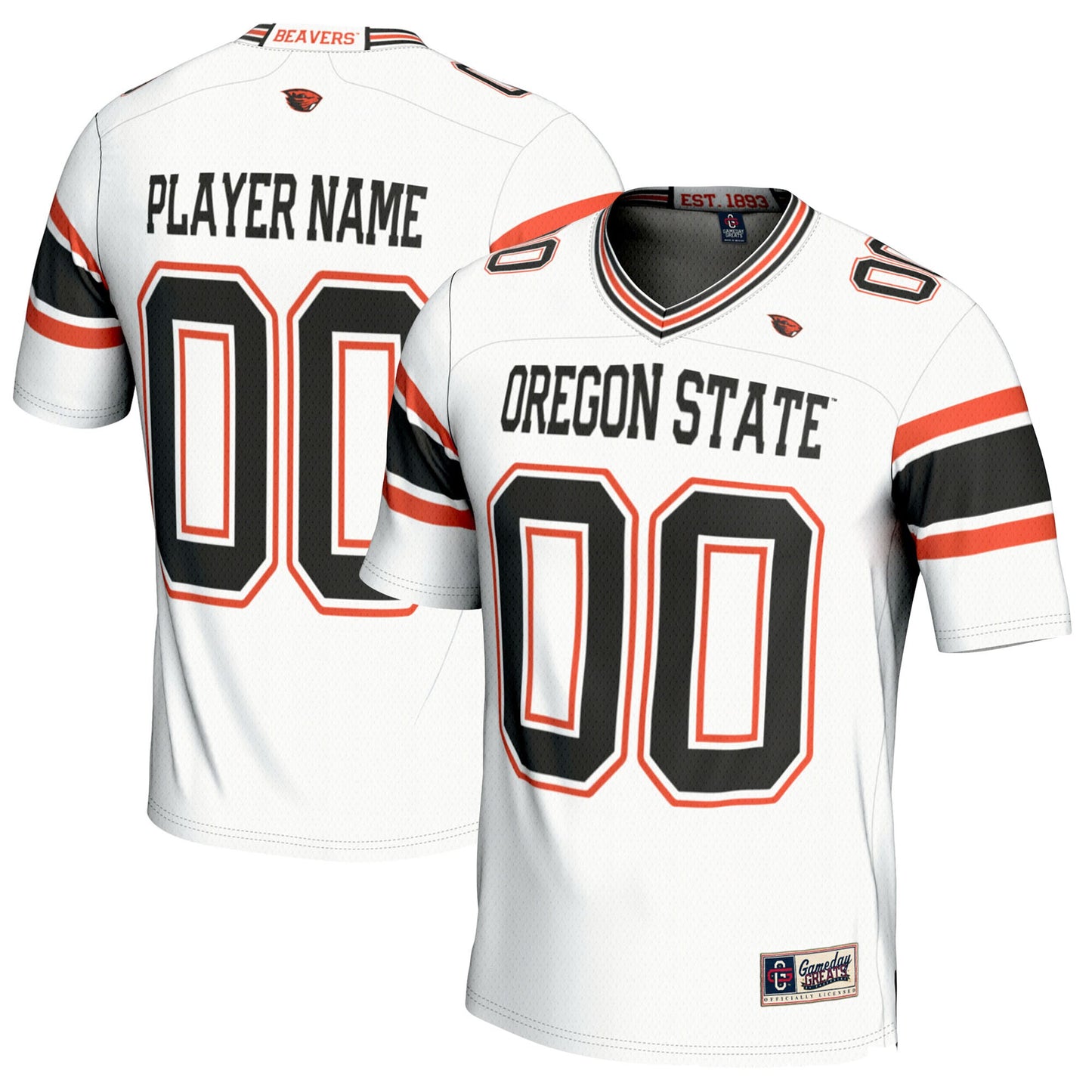 Oregon State Beavers GameDay Greats Pick-A-Player Football Jersey - White | Stitched College Jersey TJS73967