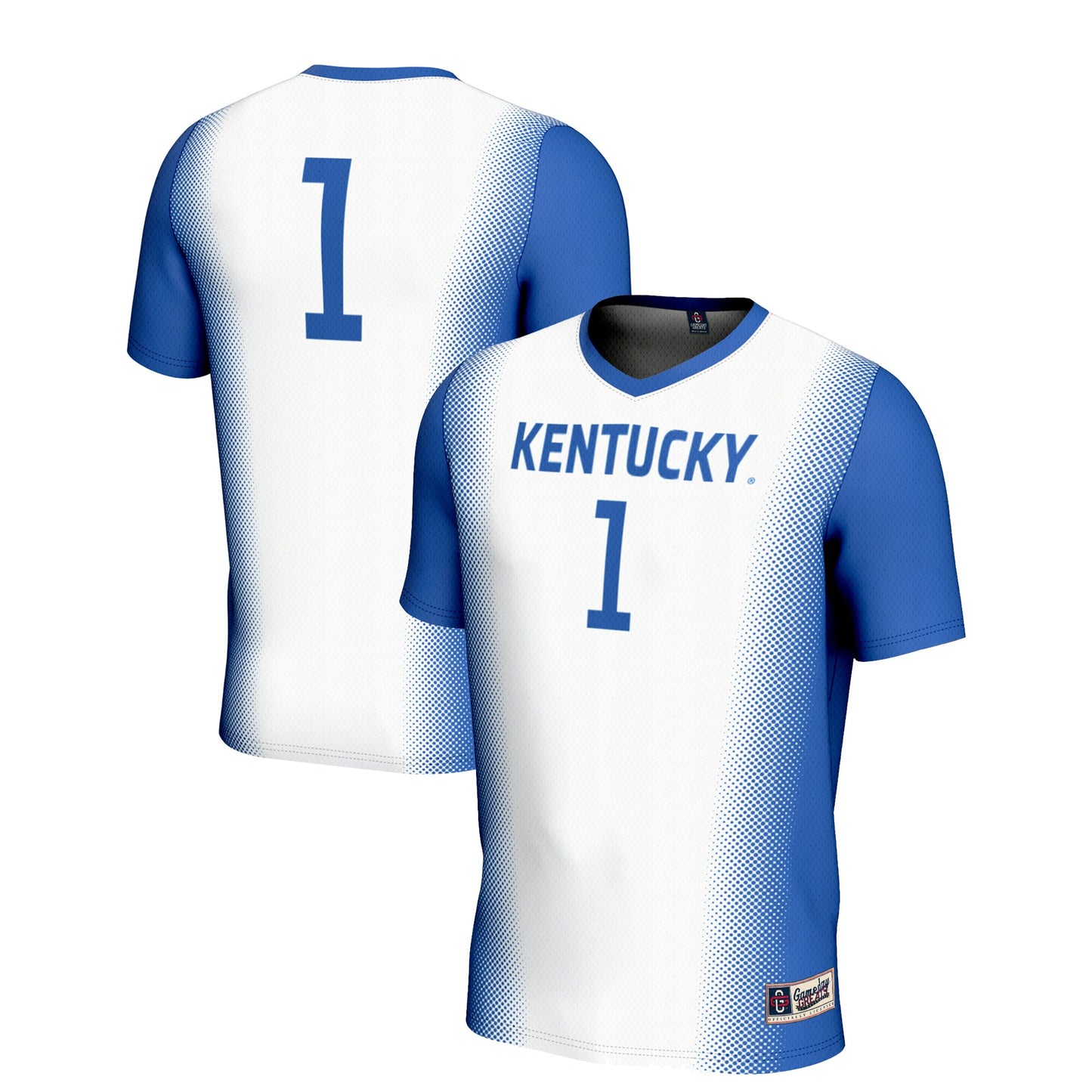 #1 Kentucky Wildcats GameDay Greats Unisex Women's Soccer Lightweight Fashion Jersey - White | Stitched College Jersey TJS73824