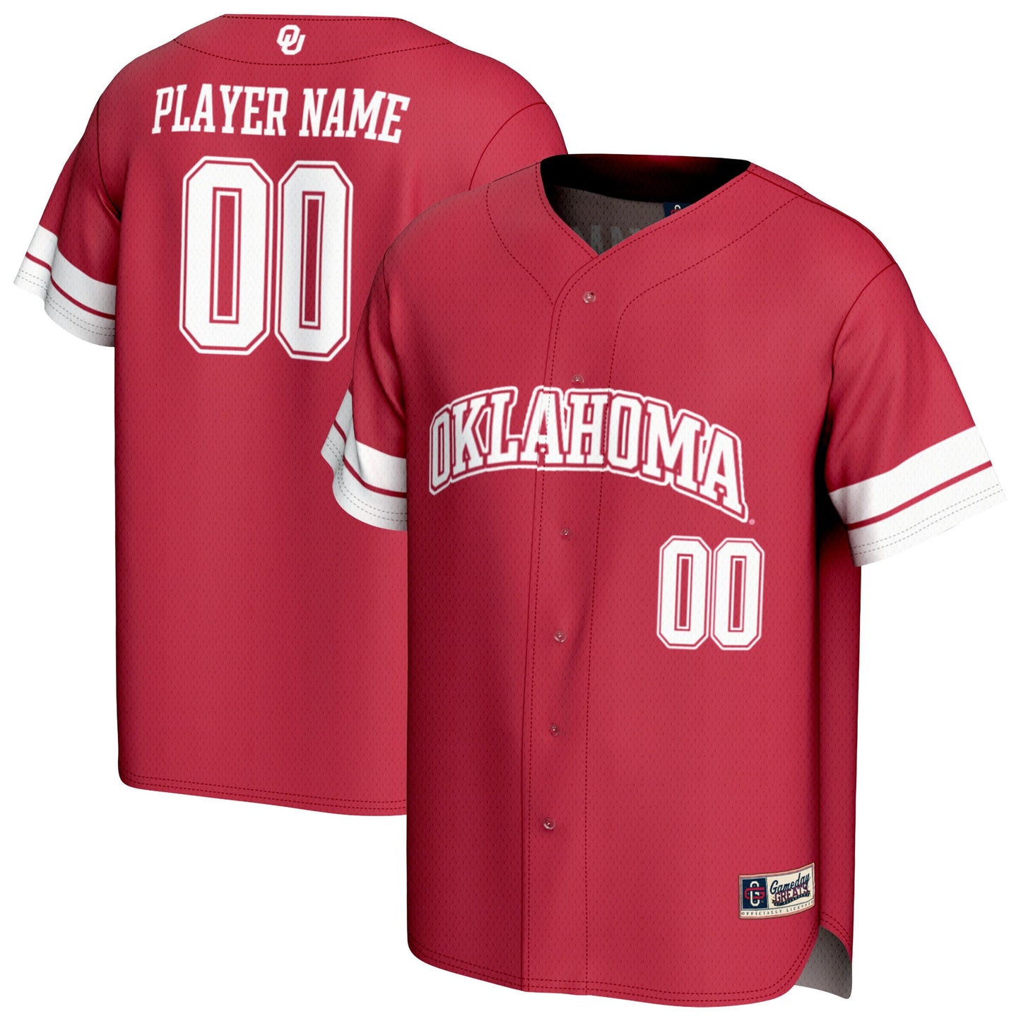 Oklahoma Sooners GameDay Greats Unisex Personalized Collegiate Baseball Fashion Jersey - Crimson | Stitched College Jersey TJS73721