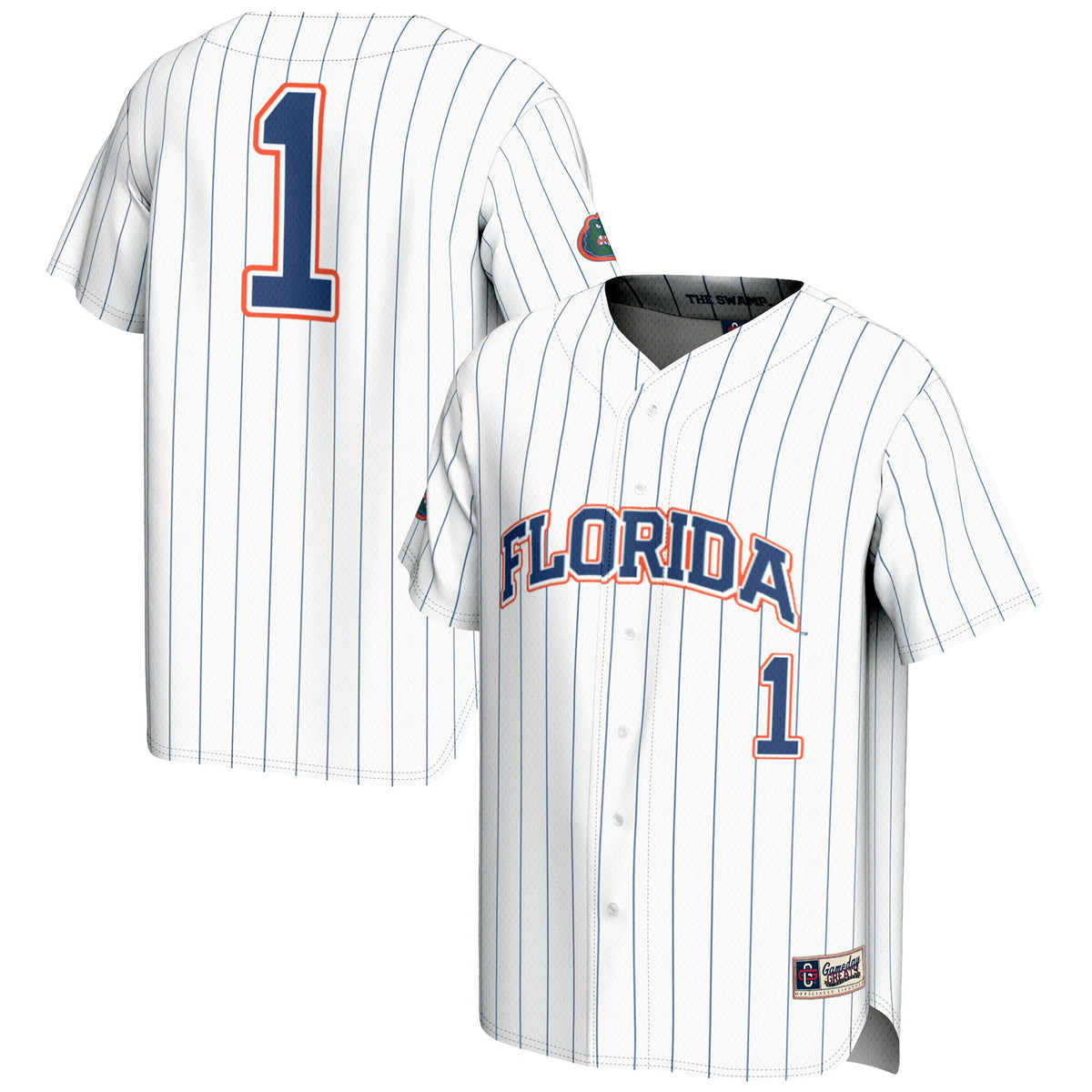 #1 Florida Gators GameDay Greats Lightweight Baseball Jersey - White | Stitched College Jersey TJS73843