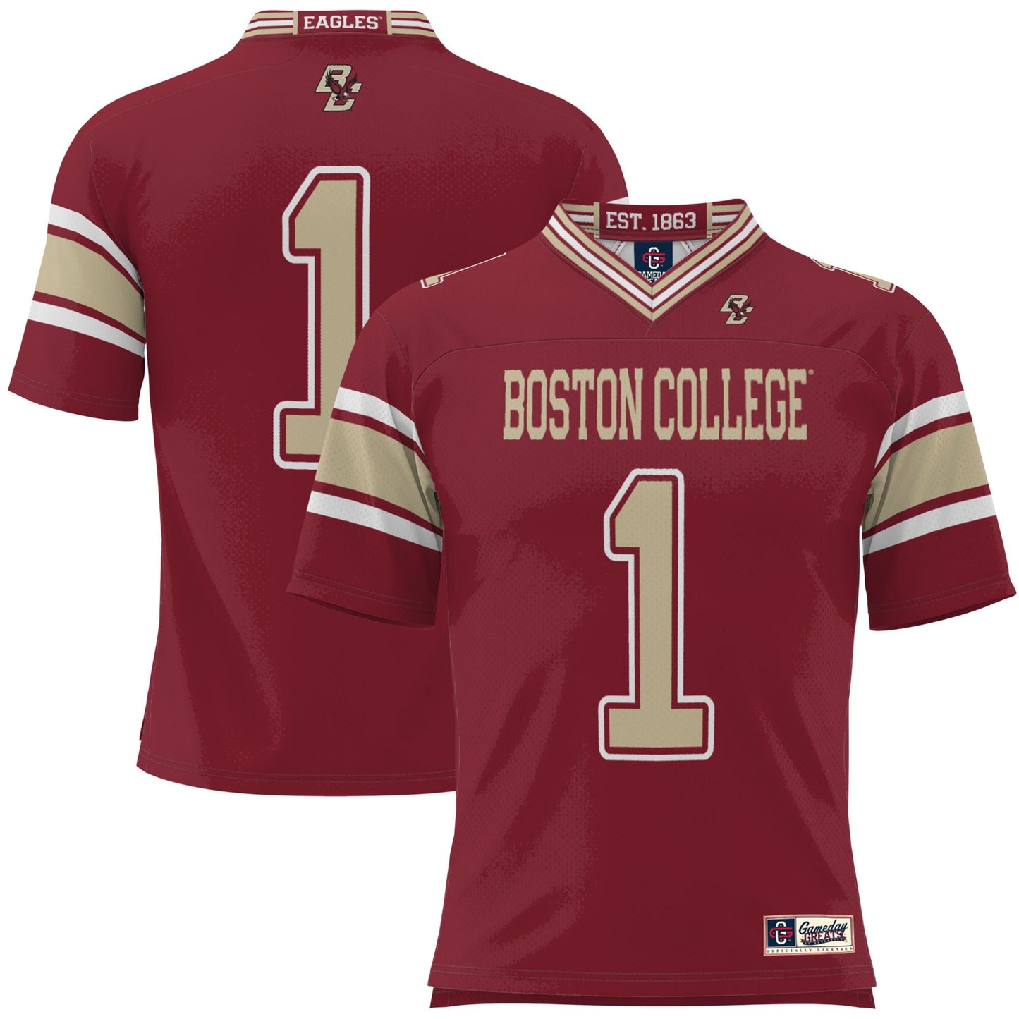 #1 Boston College Eagles GameDay Greats Football Jersey - Maroon | Stitched College Jersey TJS73999