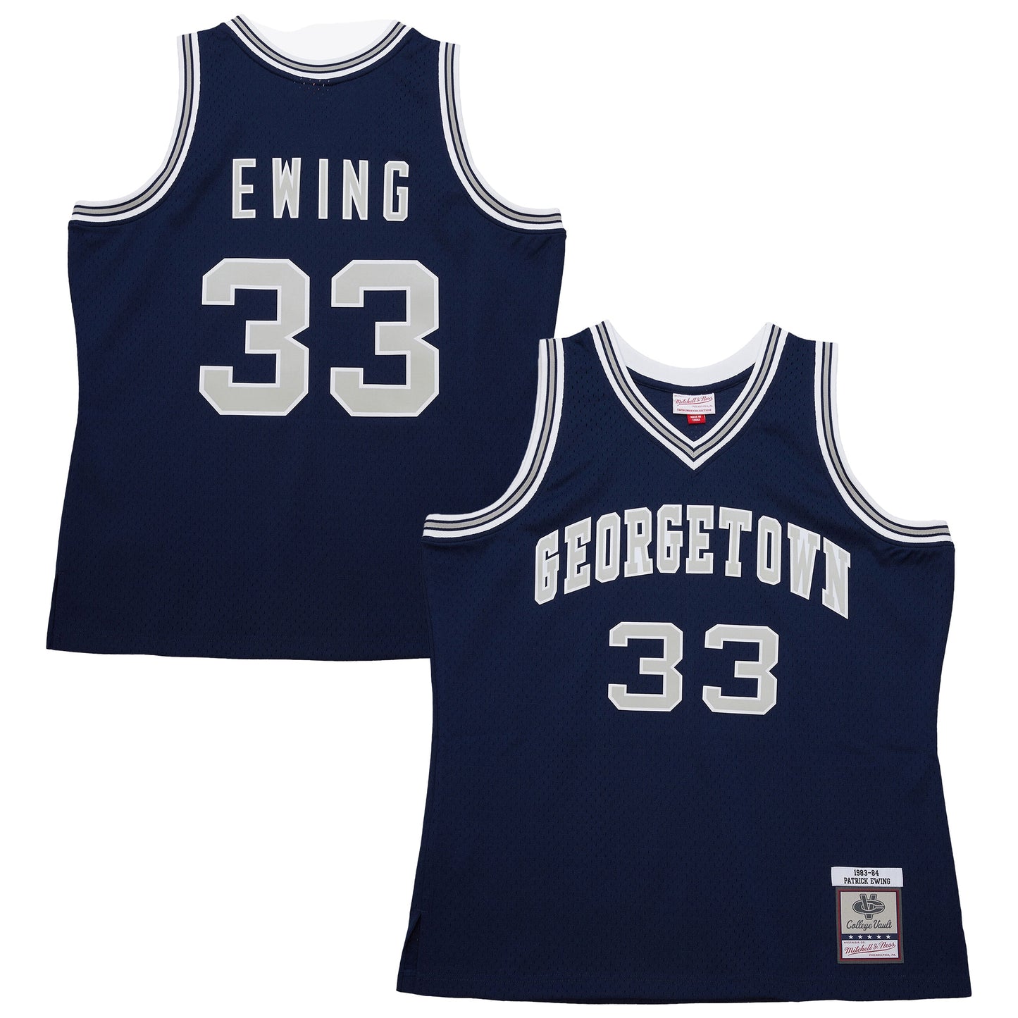 Patrick Ewing Georgetown Hoyas 1983/84 Jersey - Navy | Stitched College Jersey TJS73924