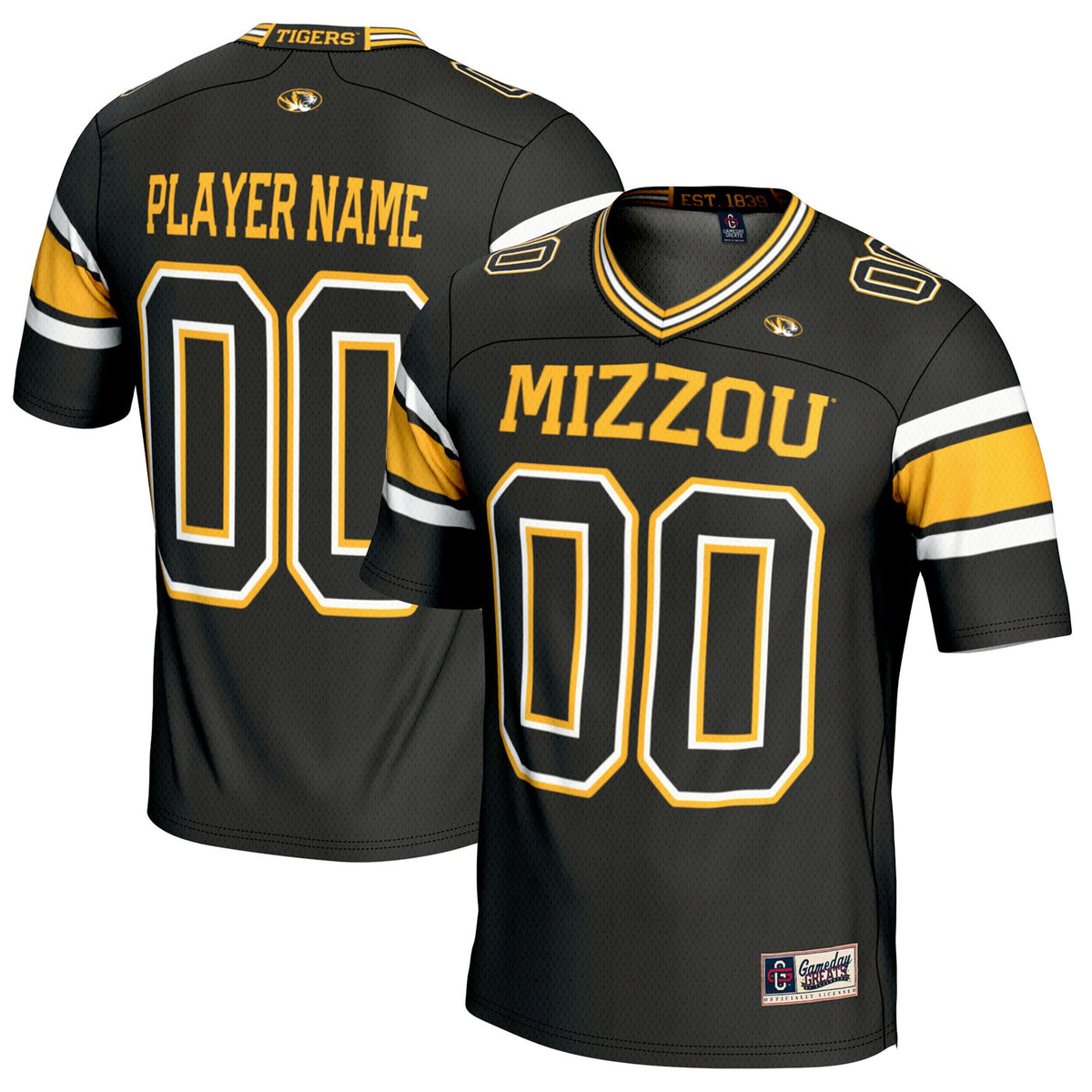 Missouri Tigers GameDay Greats Pick-A-Player Football Jersey - Black | Stitched College Jersey TJS73837