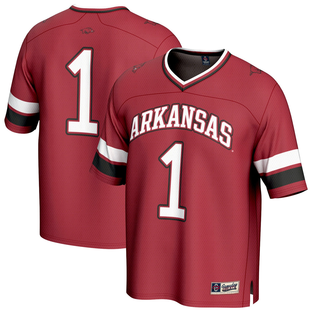 #1 Arkansas Razorbacks GameDay Greats Unisex Lightweight Collegiate Football Fashion Jersey - Cardinal | Stitched College Jersey TJS73770