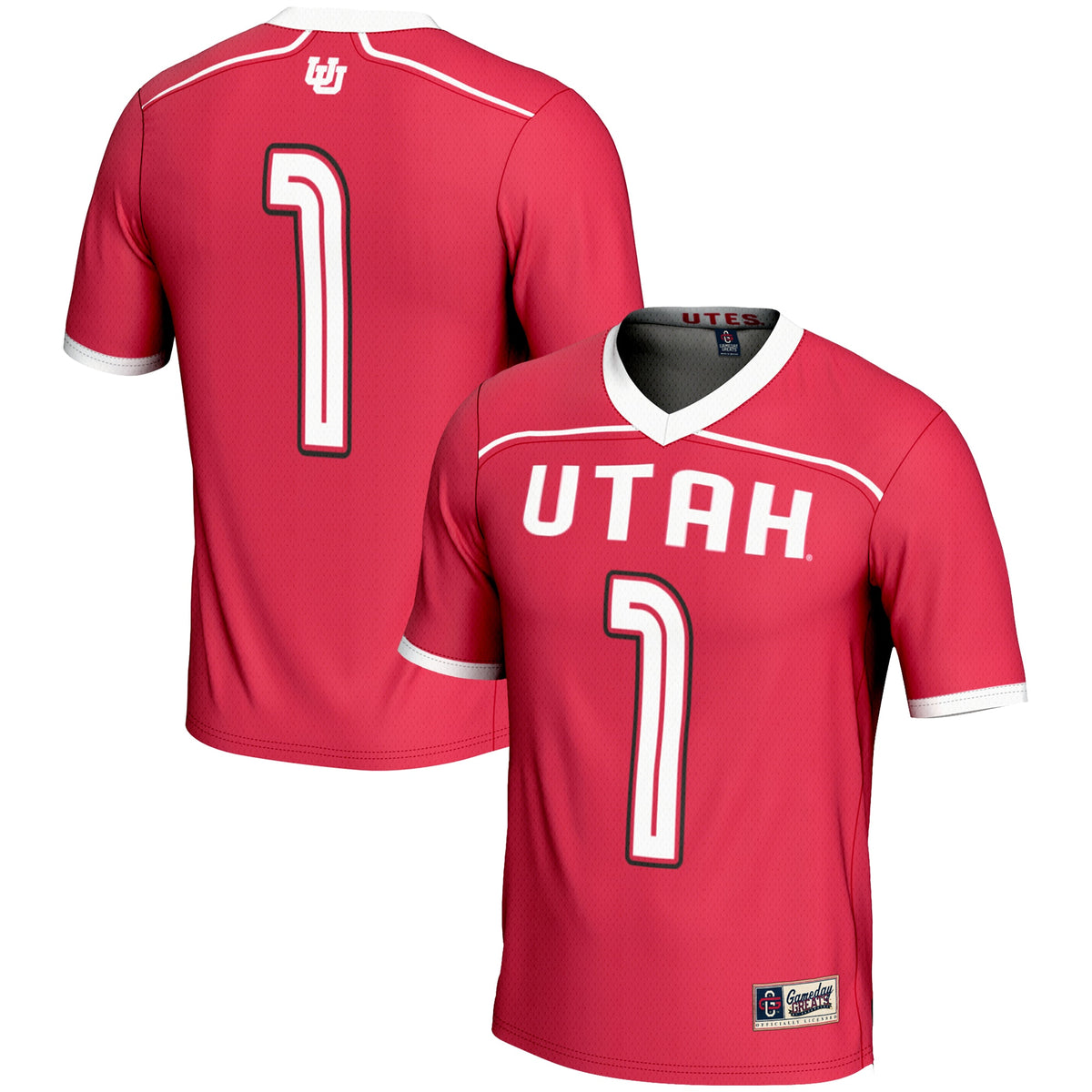 Utah Utes GameDay Greats #1 Lightweight Lacrosse Jersey - Red | Stitched College Jersey TJS74296